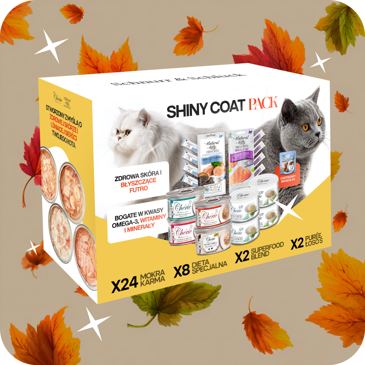 Shiny Coat Pack | zdrowa skóra i błyszczące futro + Gratis Meaty Cube