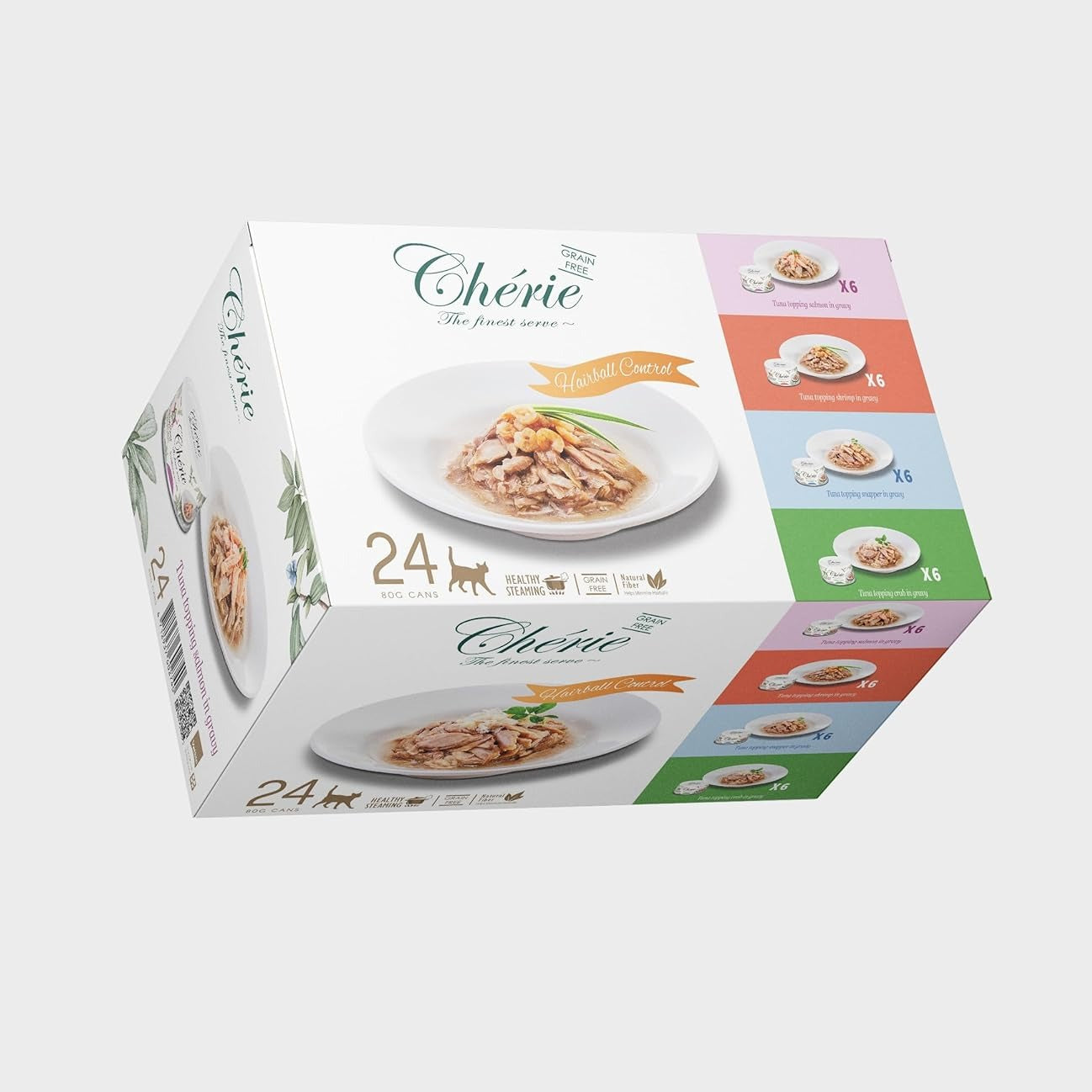 PROMOCJA (20+4) Kolekcja Kontroli Kul Włosowych Zestaw 24 szt. x 80 g. + GRATIS 1 Meaty Cubes