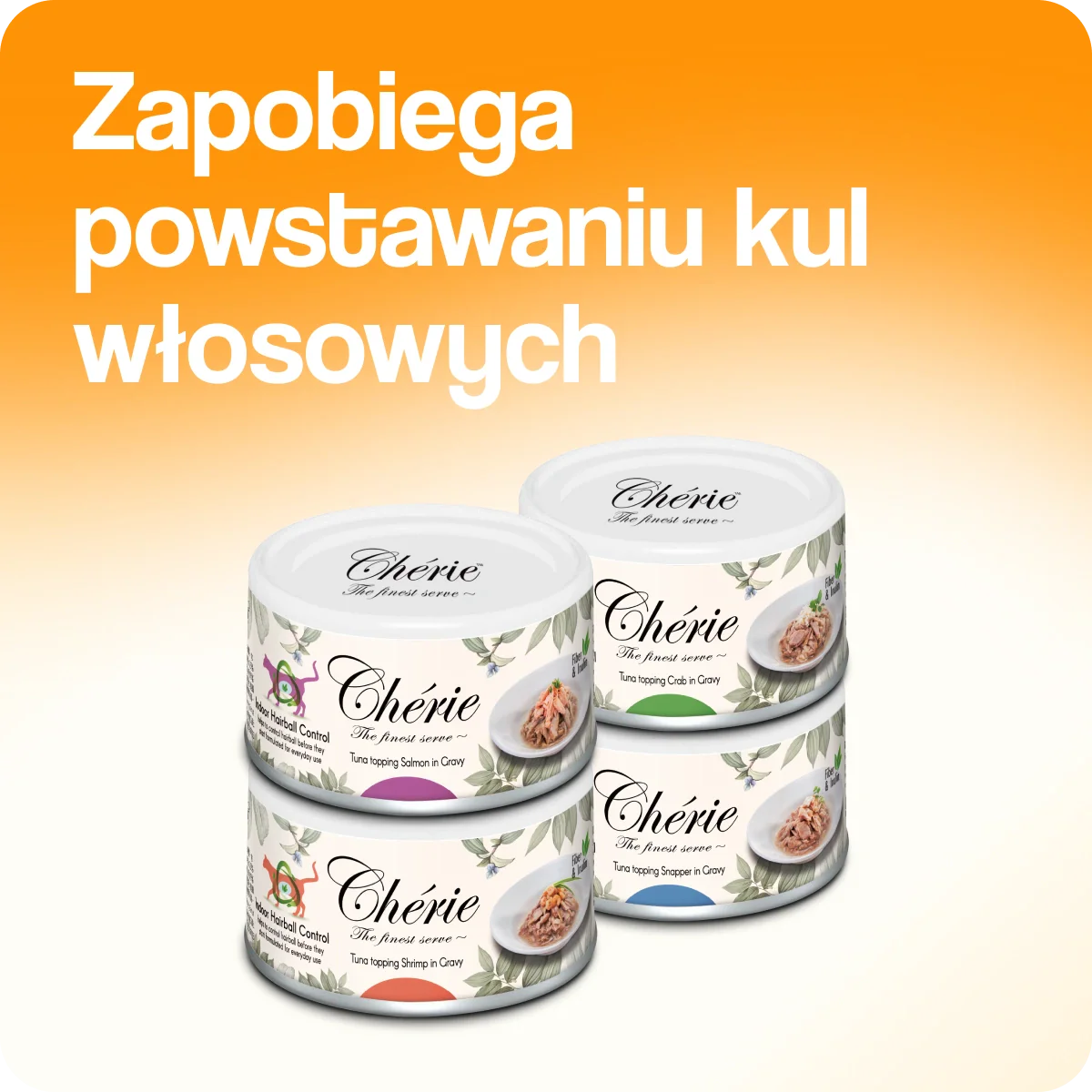 Zapobiega powstawaniu kul włosowuch