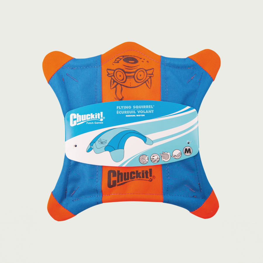 Chuckit! Latająca wiewiórka frisbee dla psa | Zabawa i trening | Rozmiar M