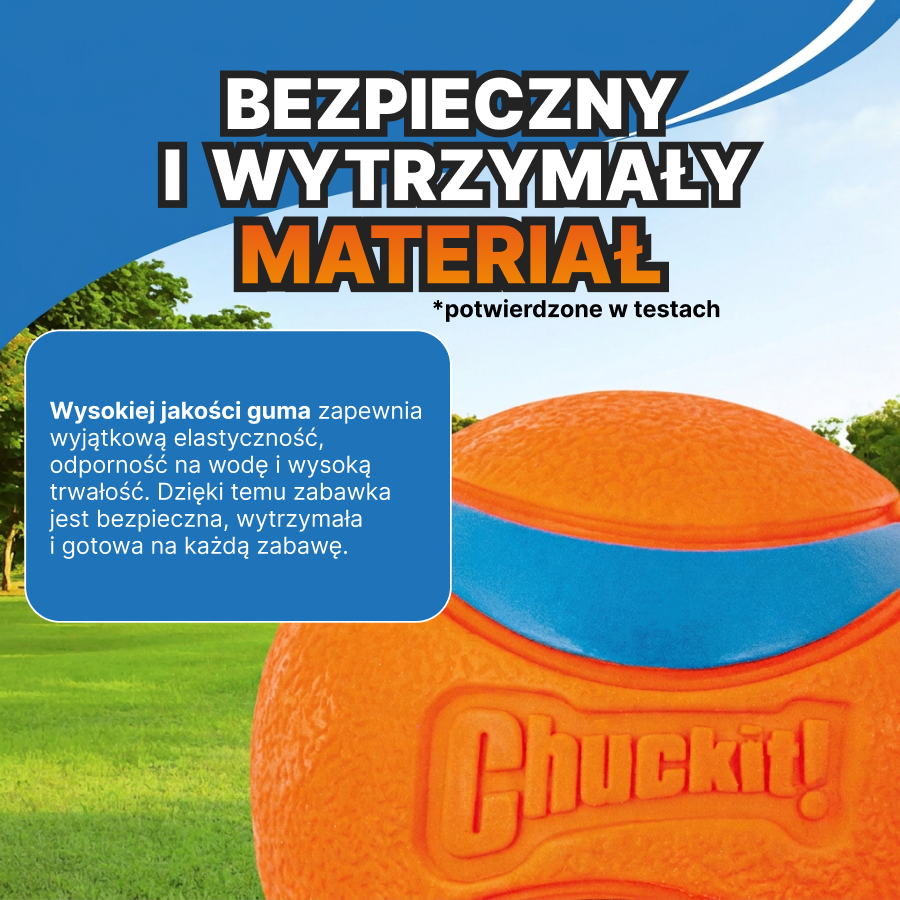 ChuckIt! Piłka  dla psa | Sport i zabawa | Pomarańczowa, rozmiar M