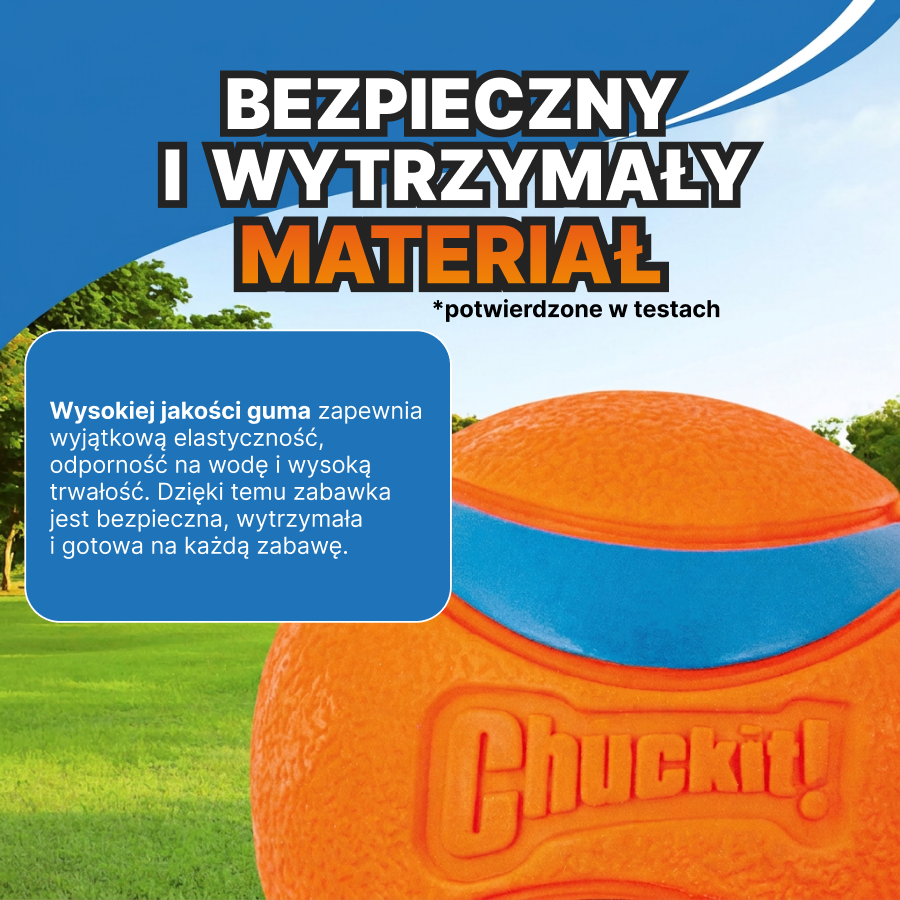 ChuckIt! Piłka  dla psa | Sport i zabawa | Pomarańczowa, rozmiar M