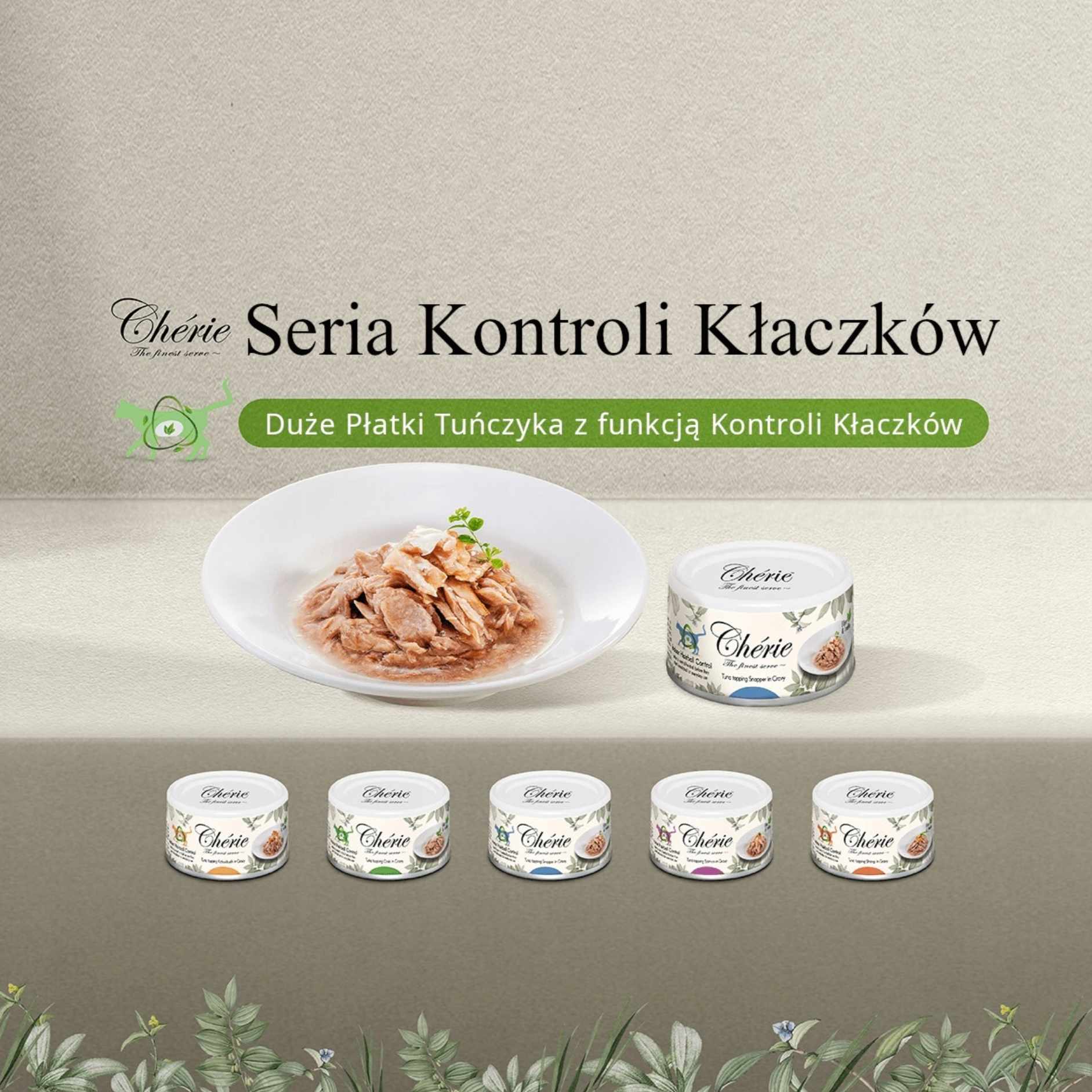 Chérie Dieta Specjalna Mokra Karma Tuńczyk z Dodatkiem Kraba 80 g.