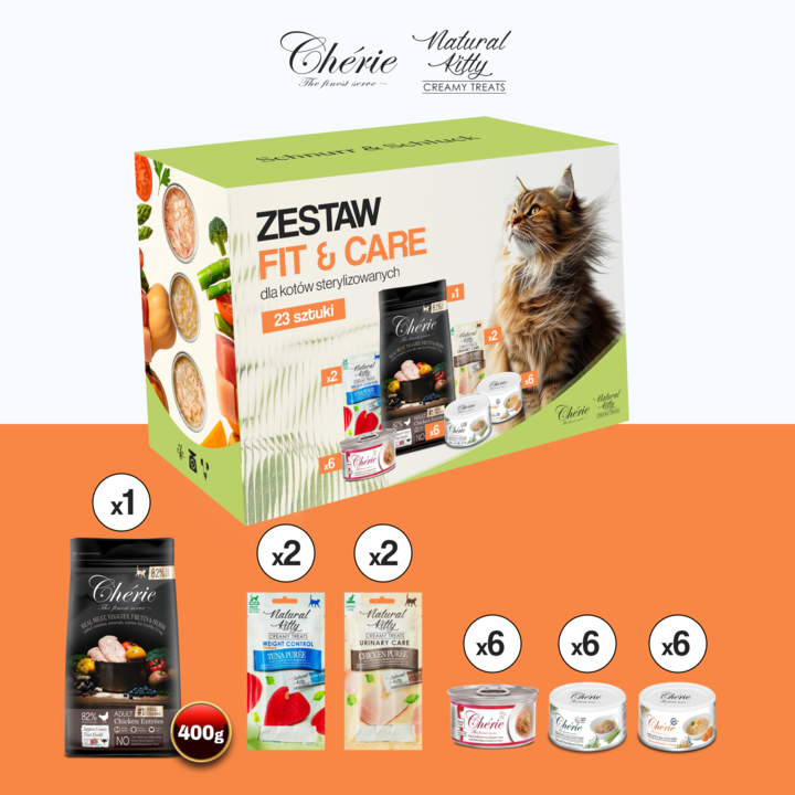 Chérie Zestaw Fit & Care | dla Kotów Sterylizowanych