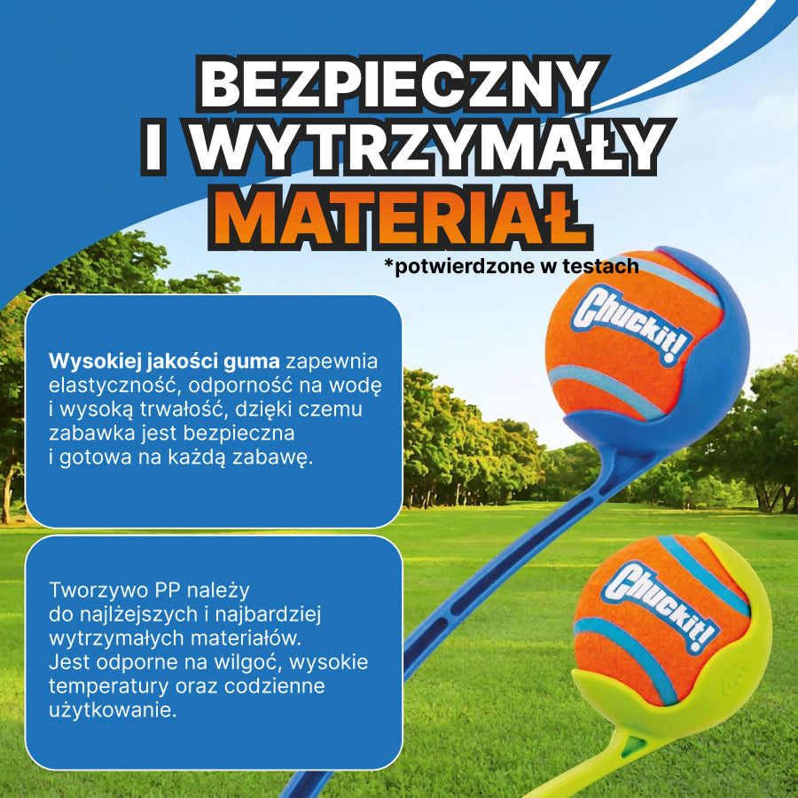 Chuckit! Wyrzutnia do piłek | Zabawka dla psa | Trening i zabawa | Rozmiar 25M