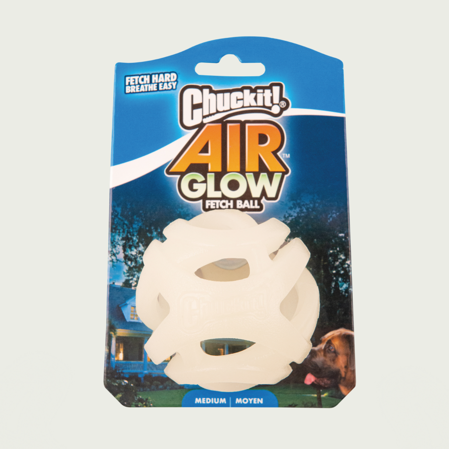 ChuckIt! Piłka Air Glow dla psa | Sport i zabawa | Świeci w ciemności, rozmiar M
