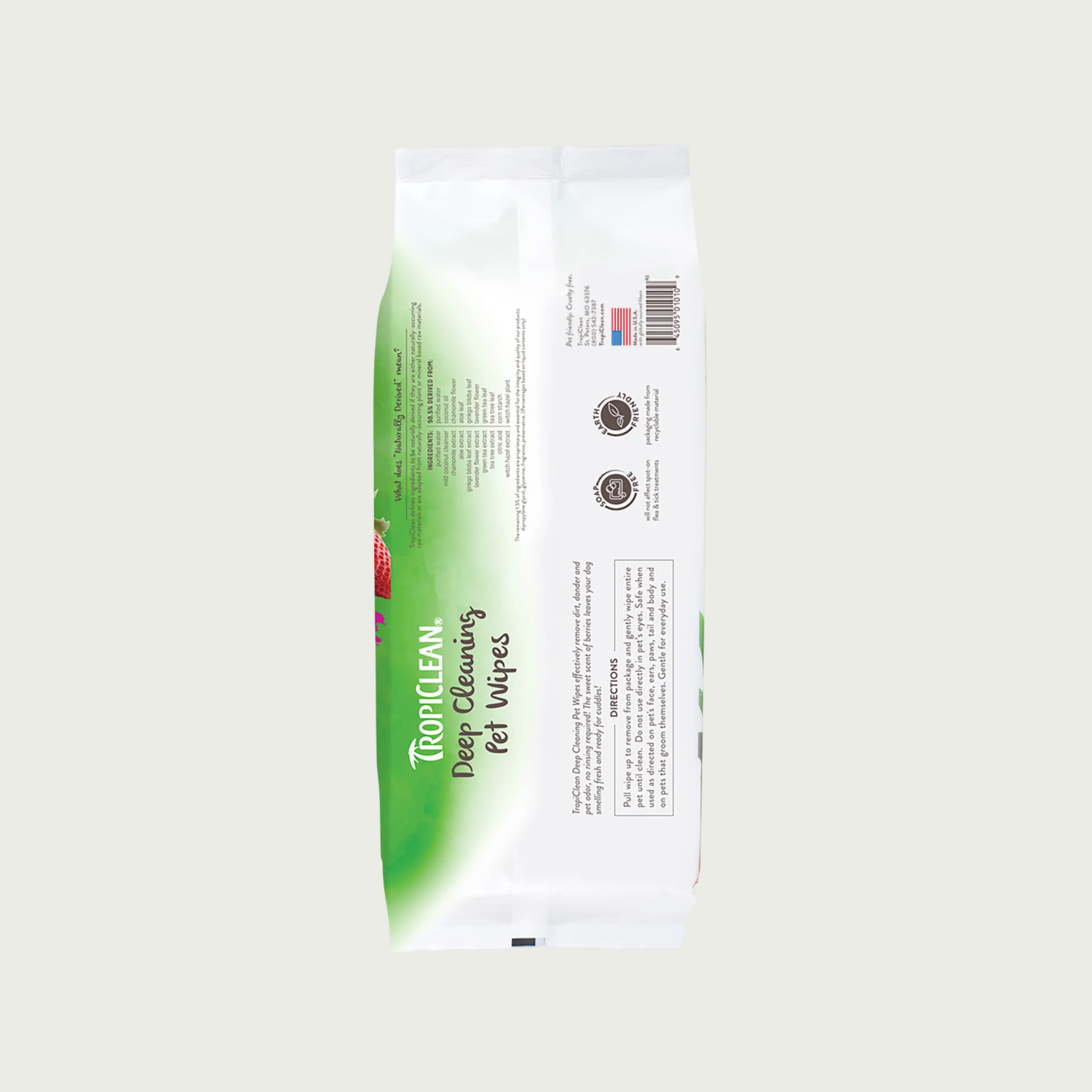 TROPICLEAN CHUSTECZKI BERRY & COCONUT 100SZT