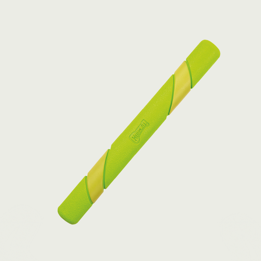 ChuckIt! Pałka dla psa | Sport i zabawa | Świeci w ciemności | Zielono-biała, One Size
