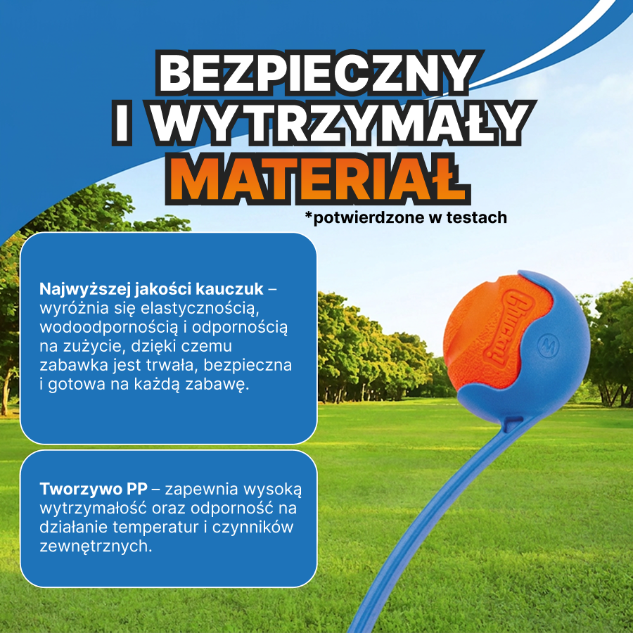 ChuckIt! Składana mini wyrzutnia do piłek | Zabawka dla psa | Trening i zabawa | Rozmiar 18M