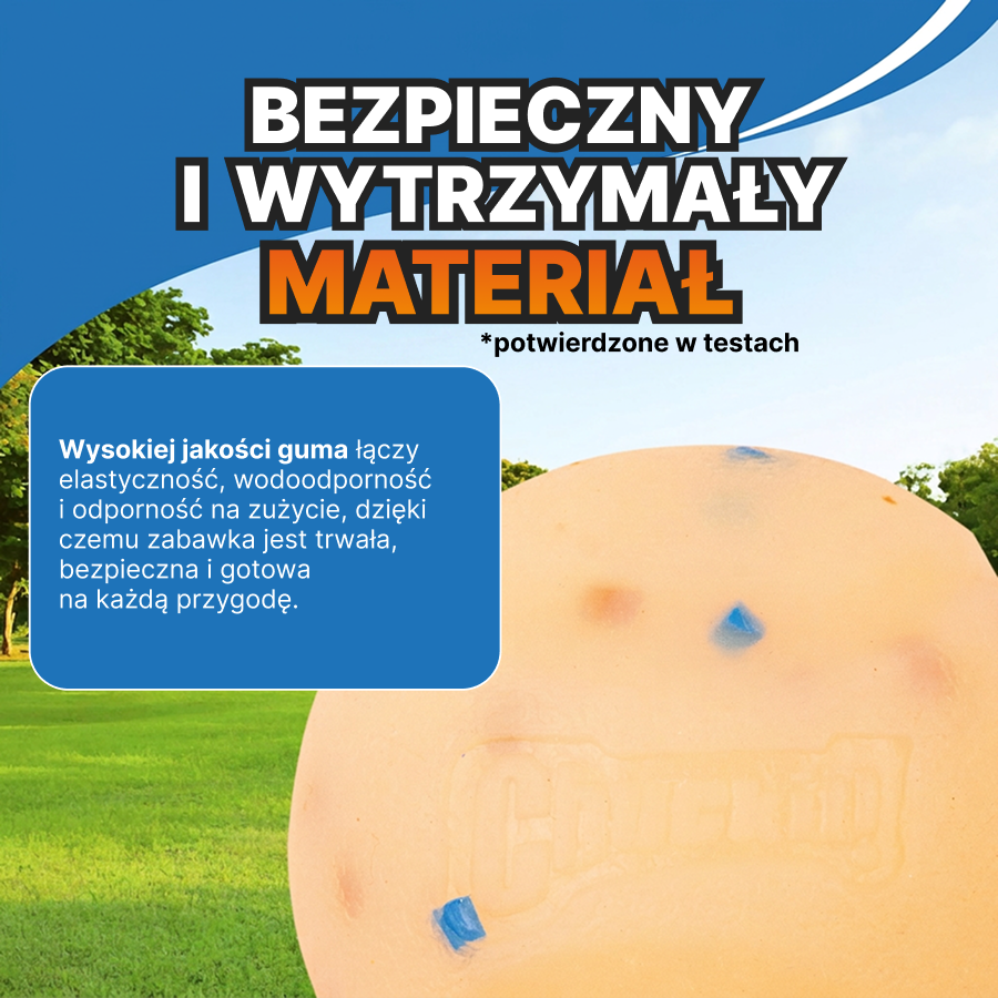 Chuckit! Piłka „Birthday” dla psa | Trening i zabawa | Rozmiar M