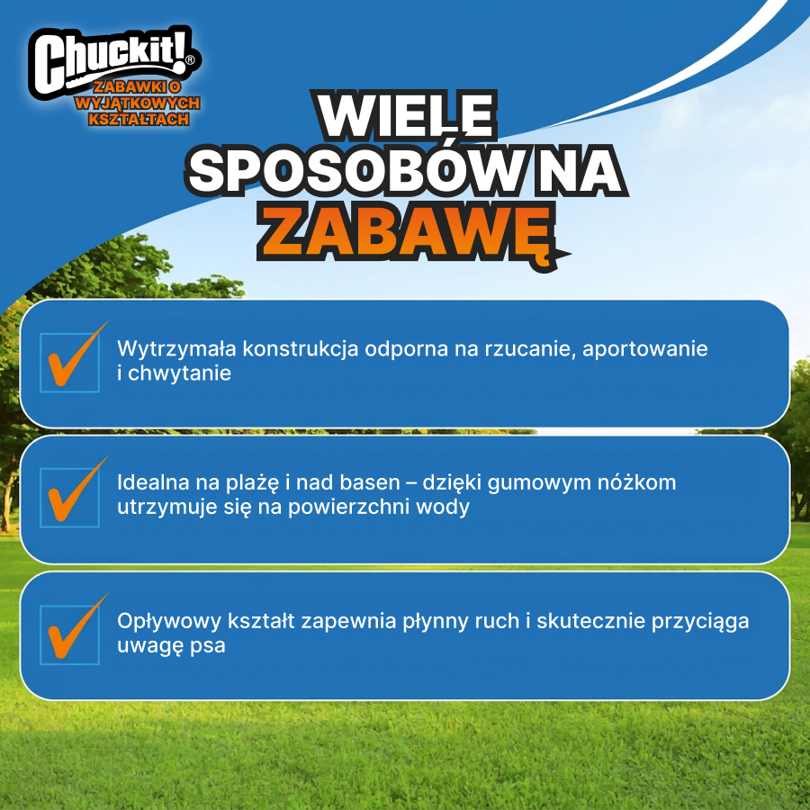 ChuckIt! Zestaw 2 piłek tenisowych z piszczałką dla psa | Trening i zabawa | Niebiesko-pomarańczowe, rozmiar M