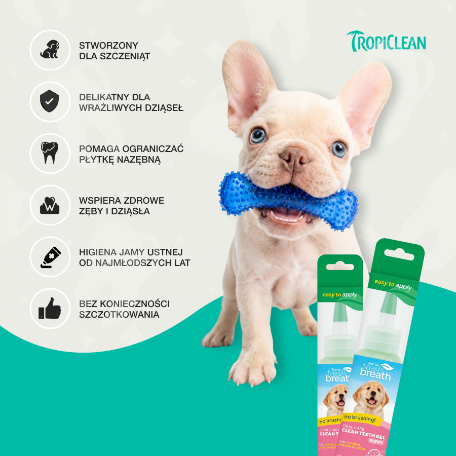TropiClean Żel do Zębów | Gel | dla Psa | Puppy 59ml
