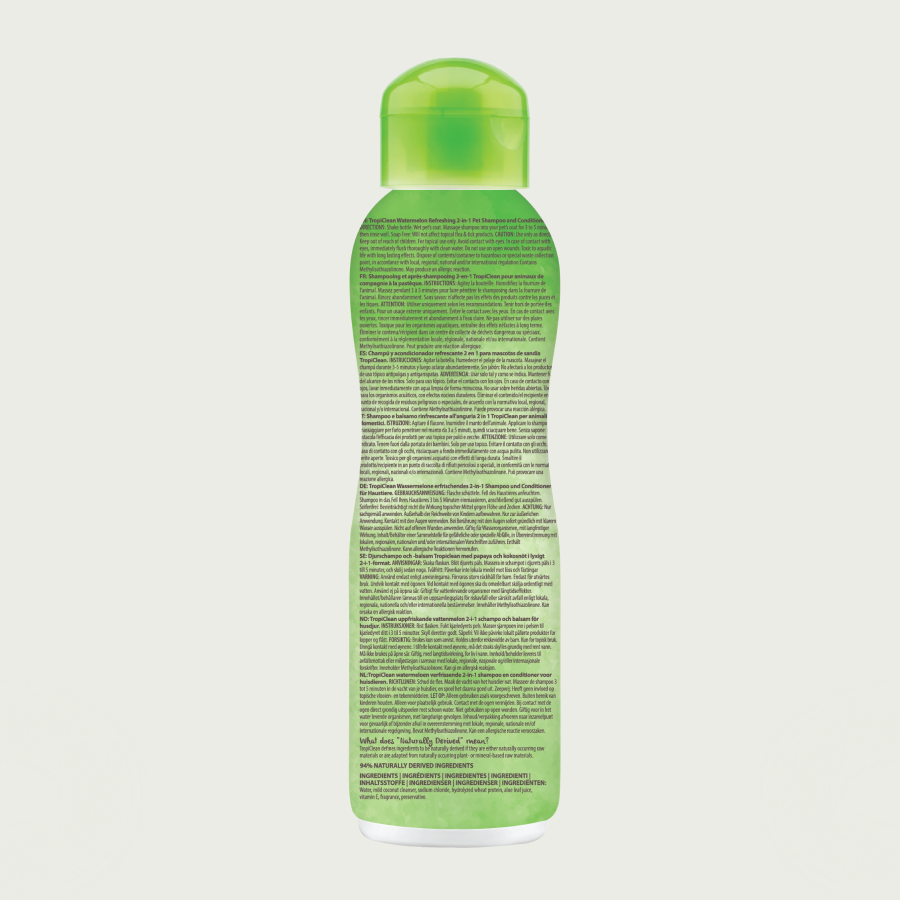 TropiClean Szampon z Odżywką Arbuz | Kot i Pies | 355ml