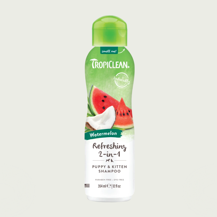 TropiClean Szampon z Odżywką Arbuz | Kot i Pies | 355ml