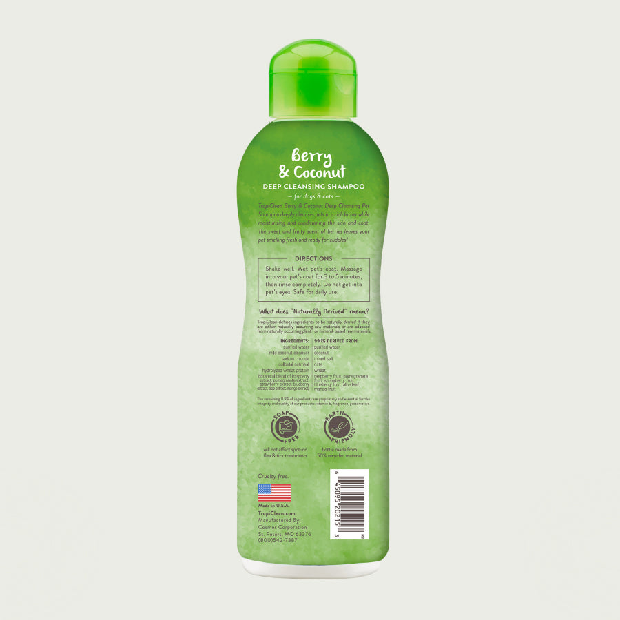 TropiClean Szampon Berry Coconut | Kot i Pies | 355ml