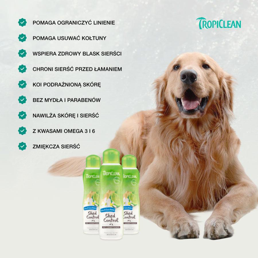 TropiClean Odzywka Lime Cocoa | dla Kota i Psa | 355ml