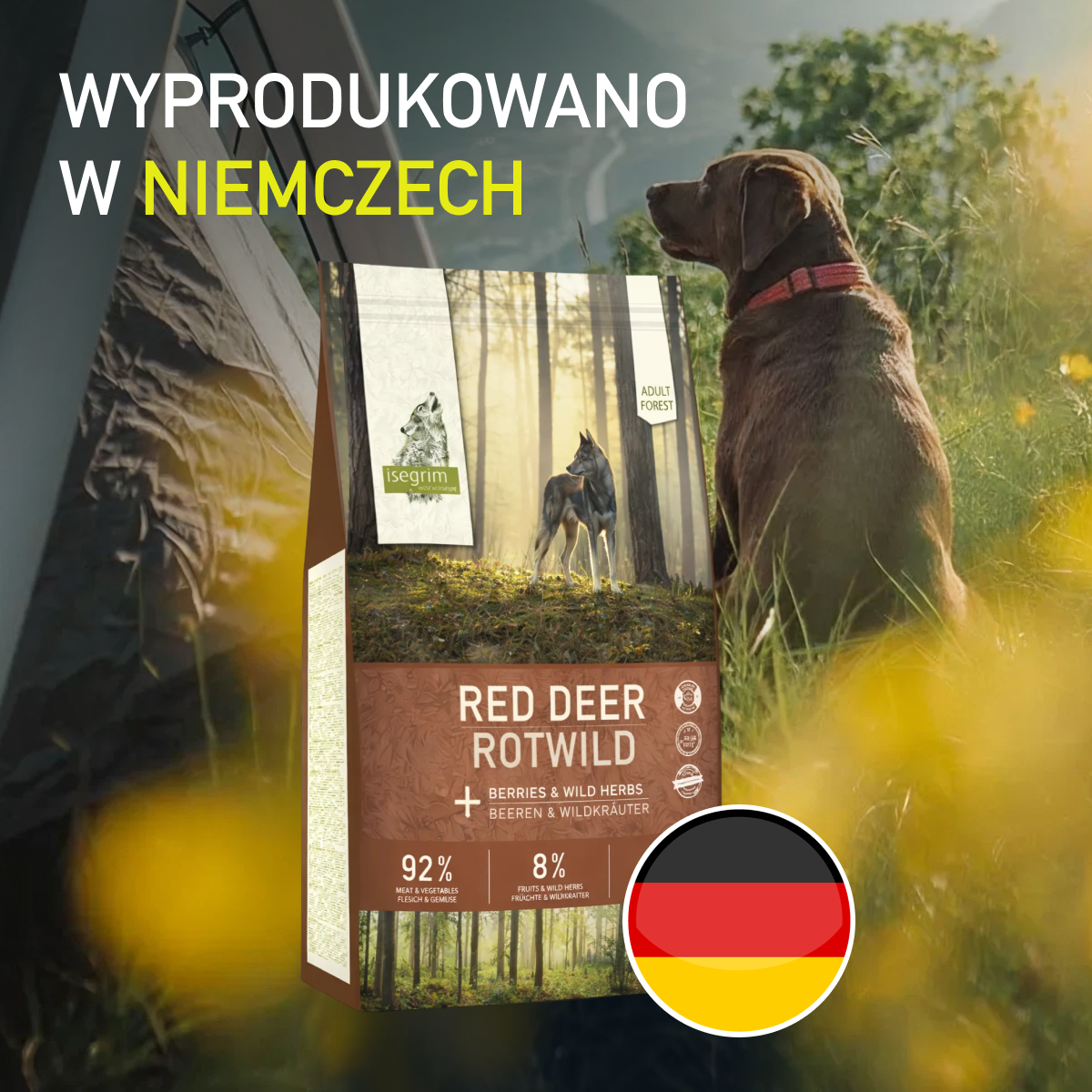 Isegrim Red Deer + jagody i dzikie zioła | Adult 3kg