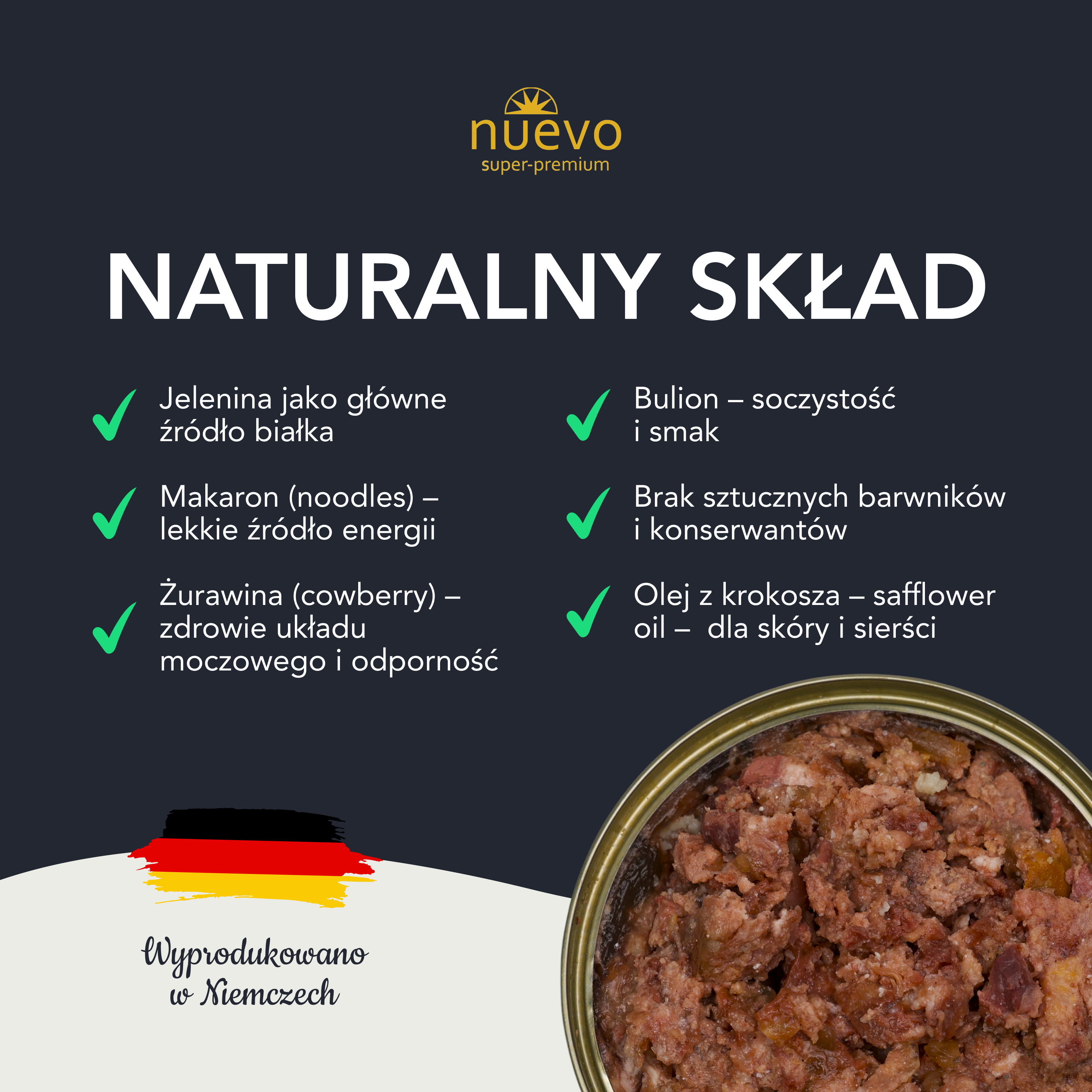 nuevo Pies puszka Dziczyzna | Dorosły | 800g