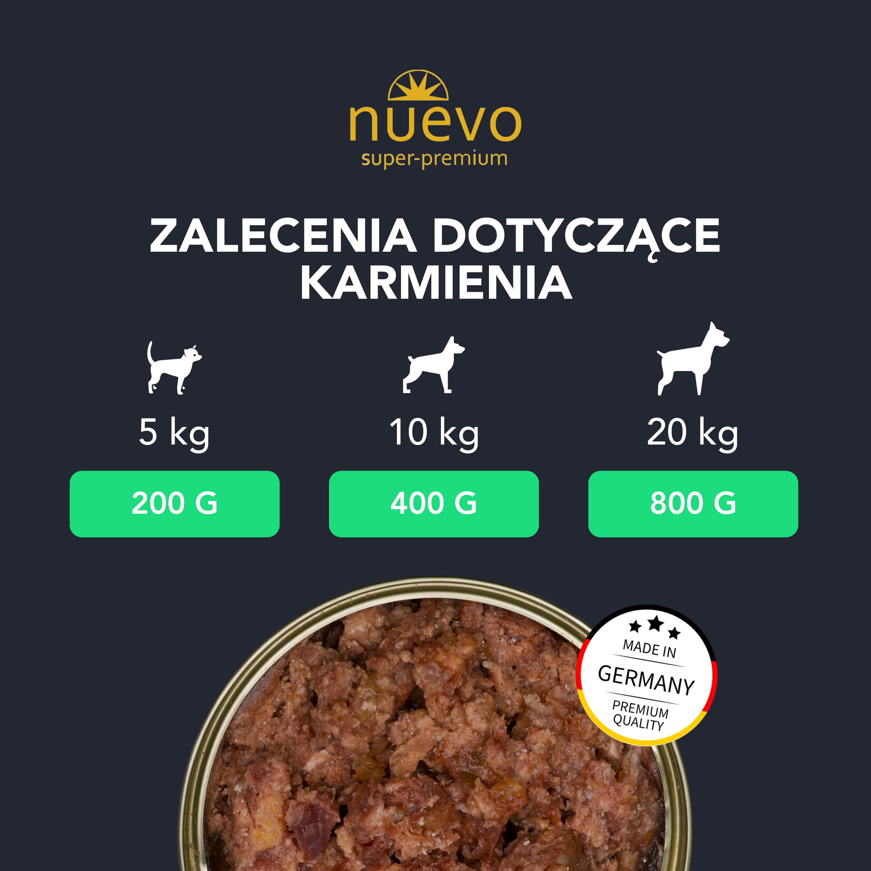 nuevo Pies puszka Kurczak | Dorosły | 800g
