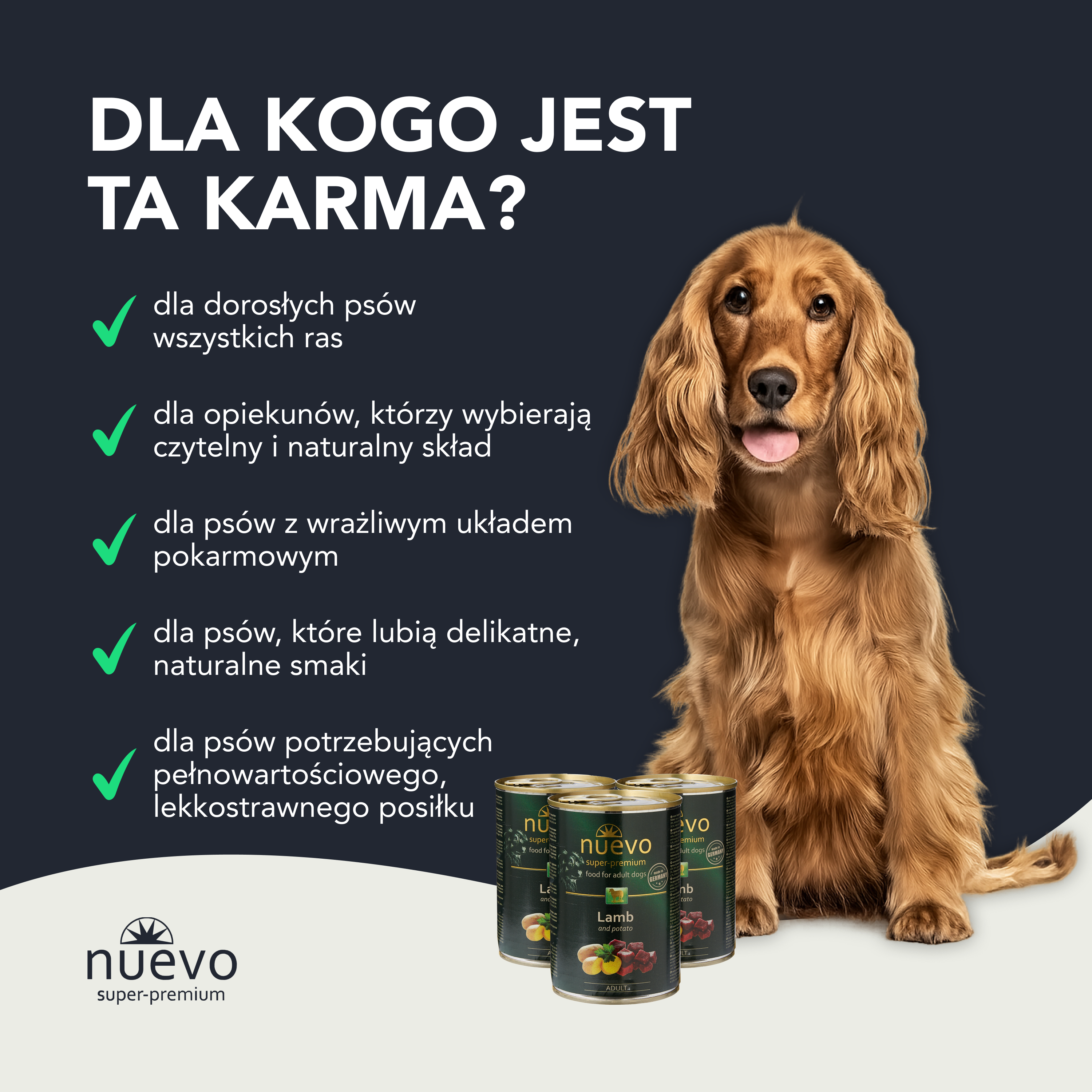 nuevo Pies puszka Jagnięcina Ziemniaki | Dorosły | 400g