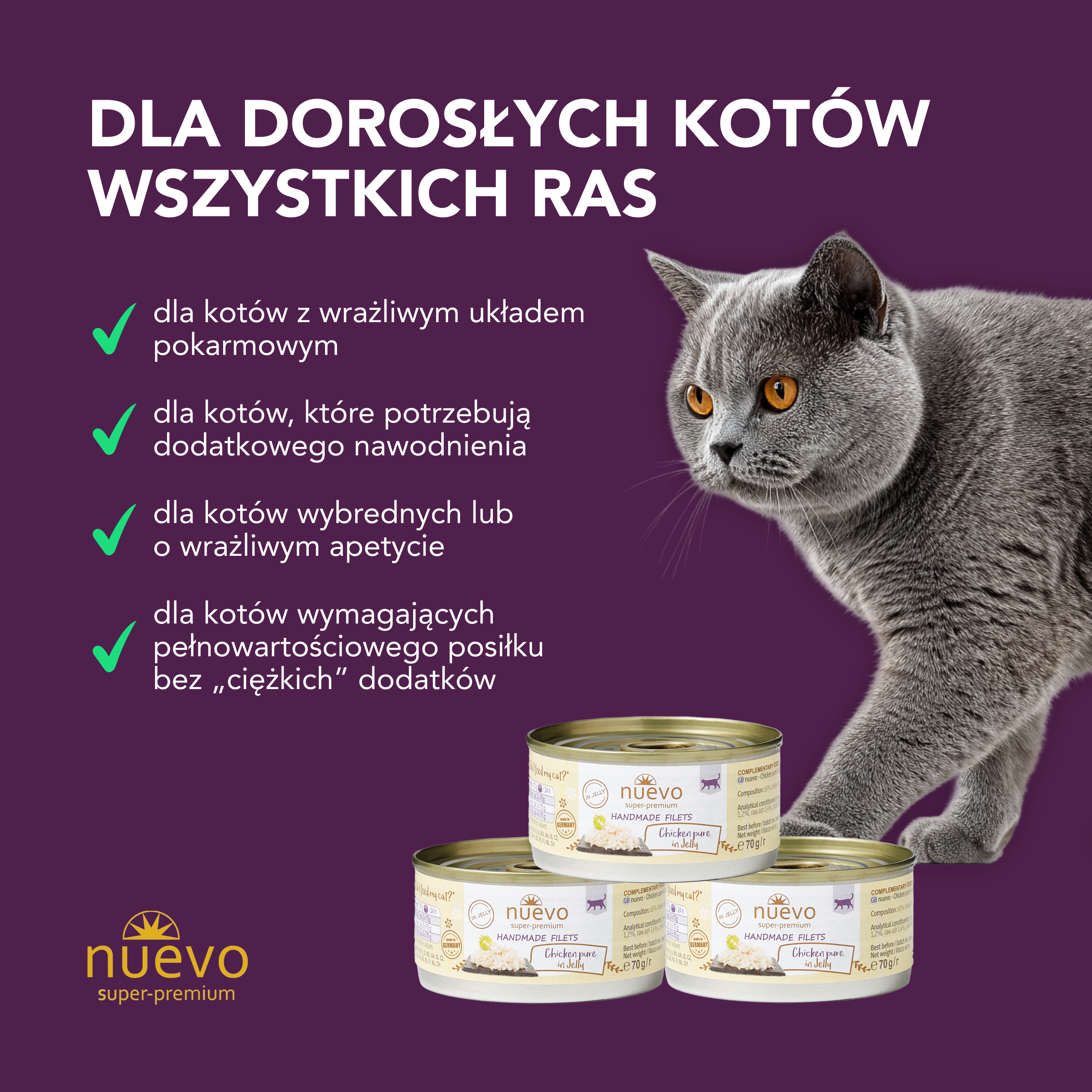 nuevo Kot handmade Kurczak | 70g
