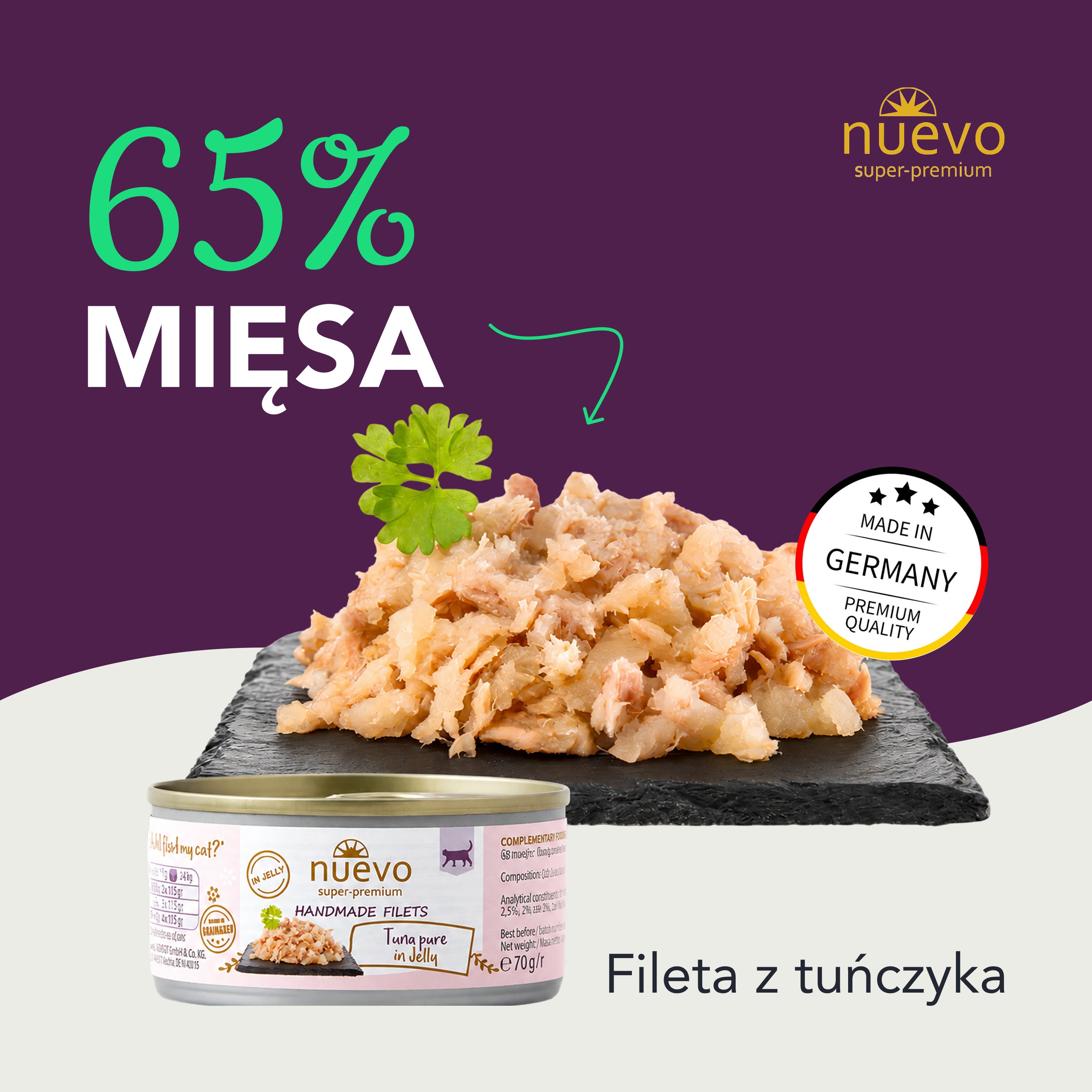 nuevo Kot handmade Tuńczyk | 70g