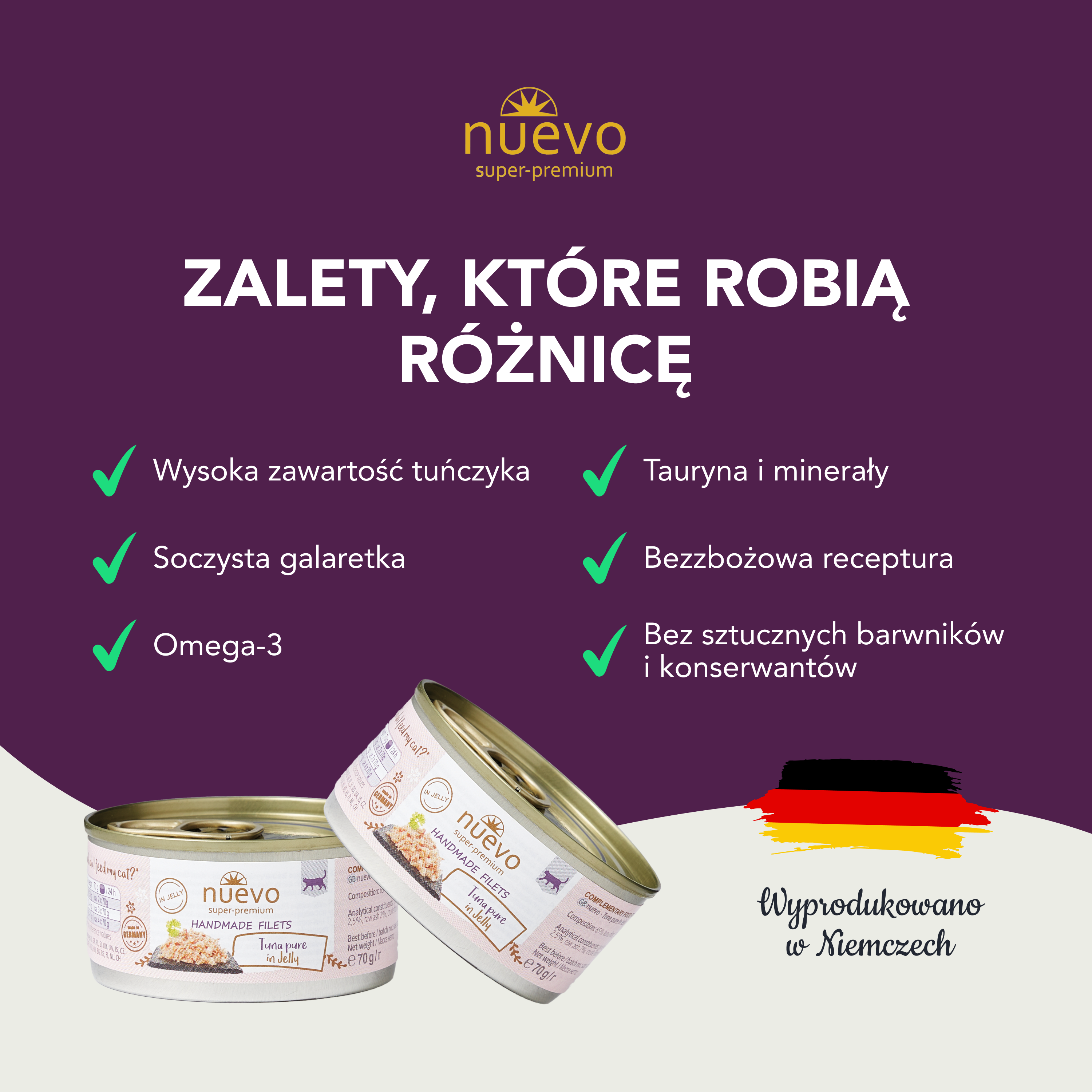 nuevo Kot handmade Tuńczyk | 70g