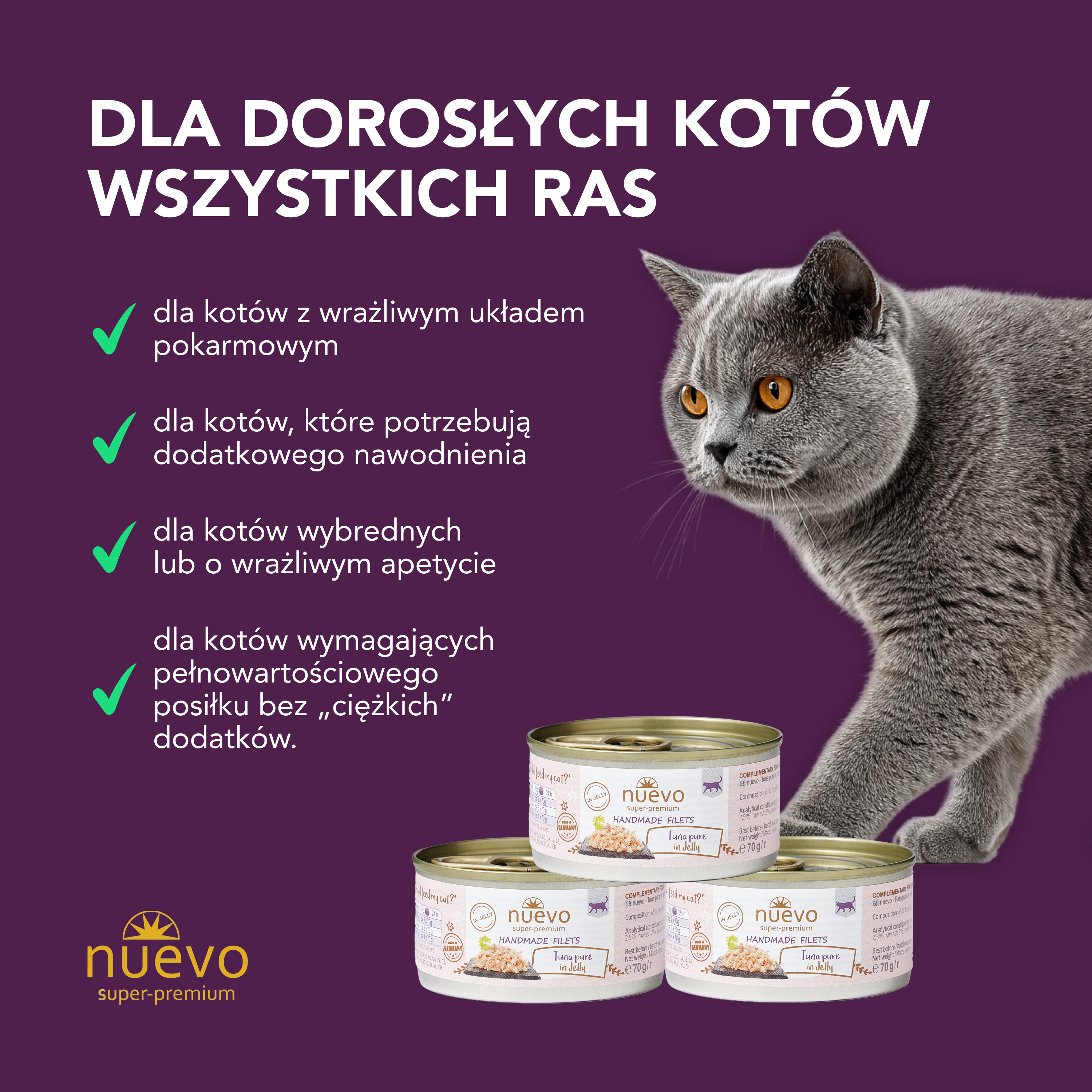 nuevo Kot handmade Tuńczyk | 70g