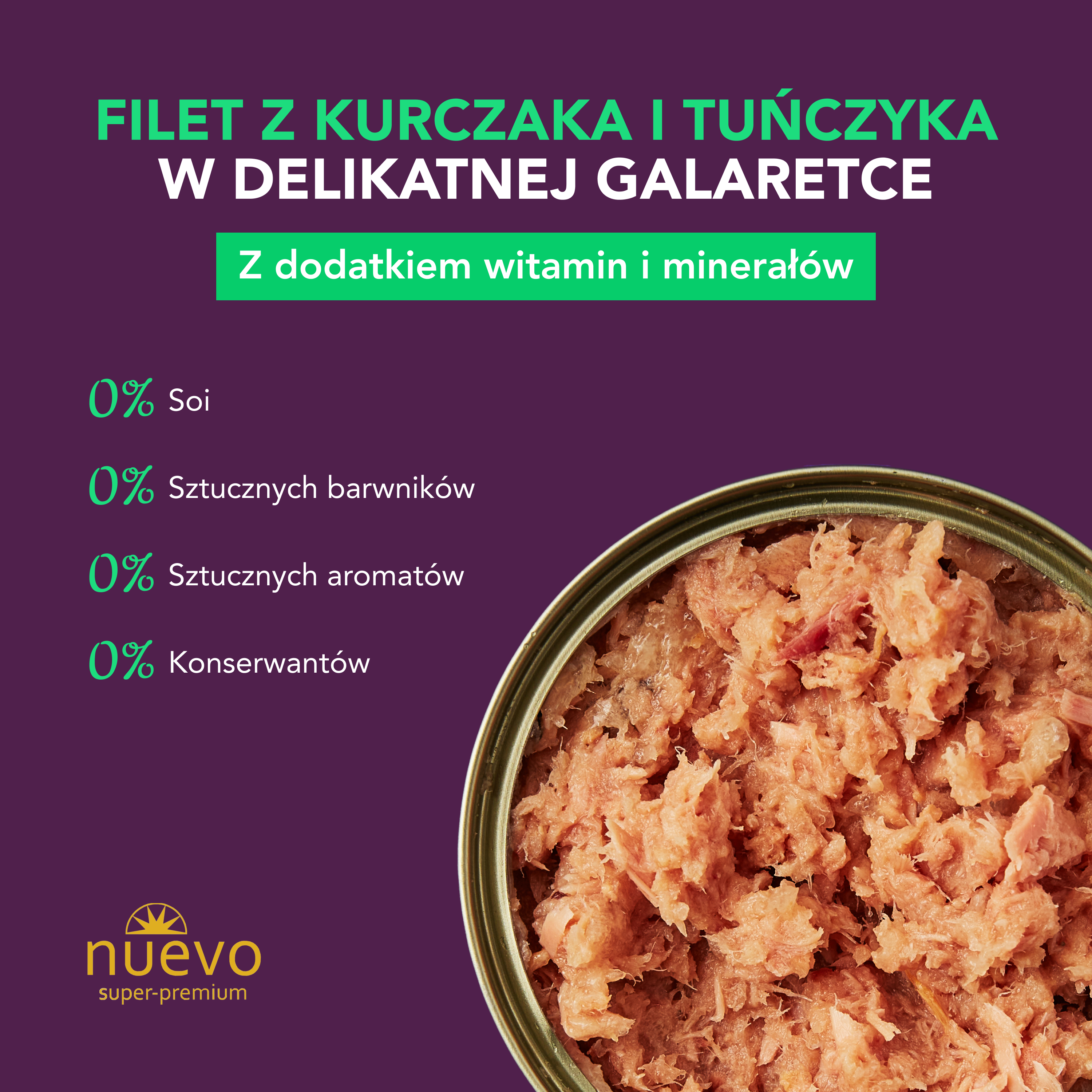 nuevo Kot handmade Kurczak Tuńczyk | 70g