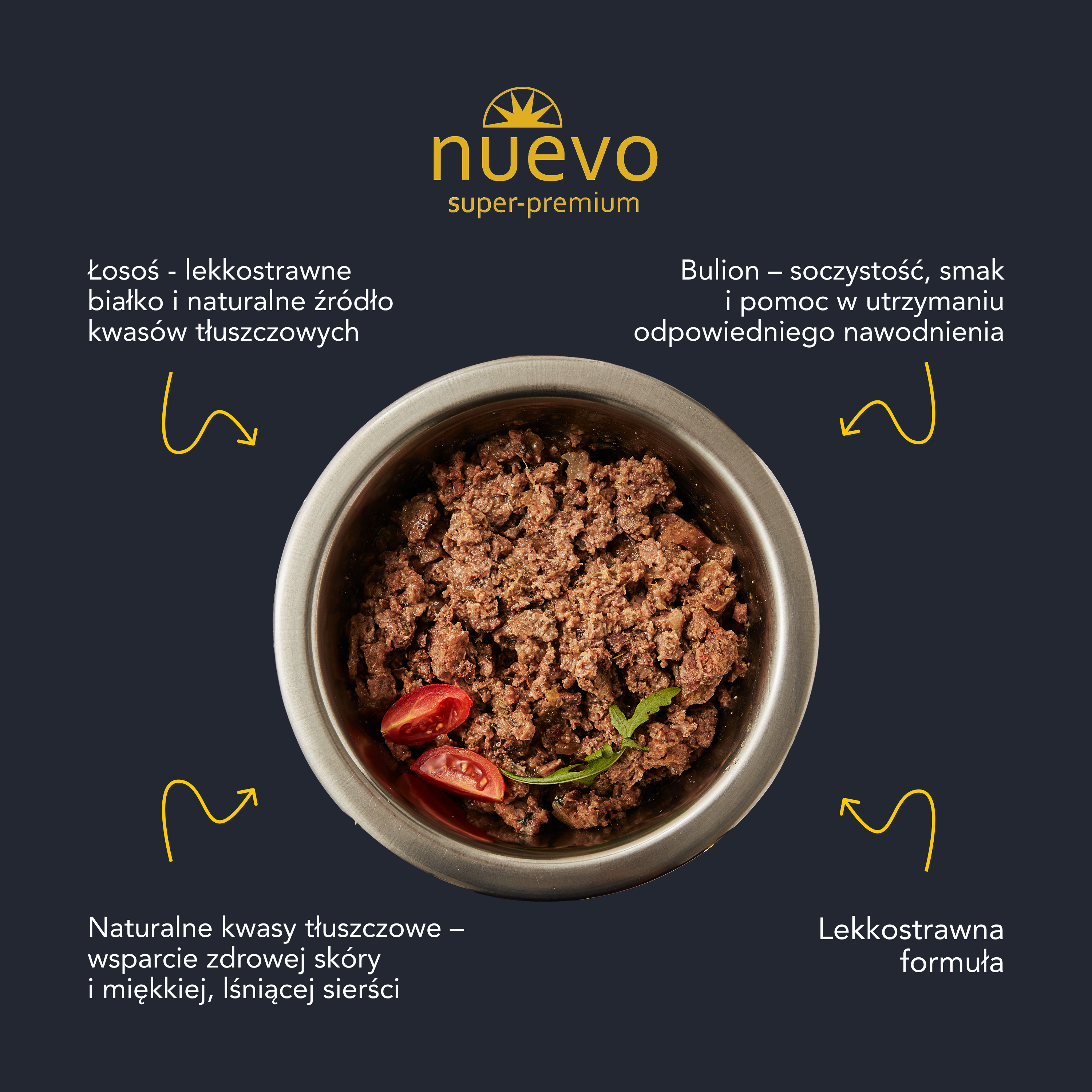 nuevo Kot puszka Łosoś | Dorosły | 200g