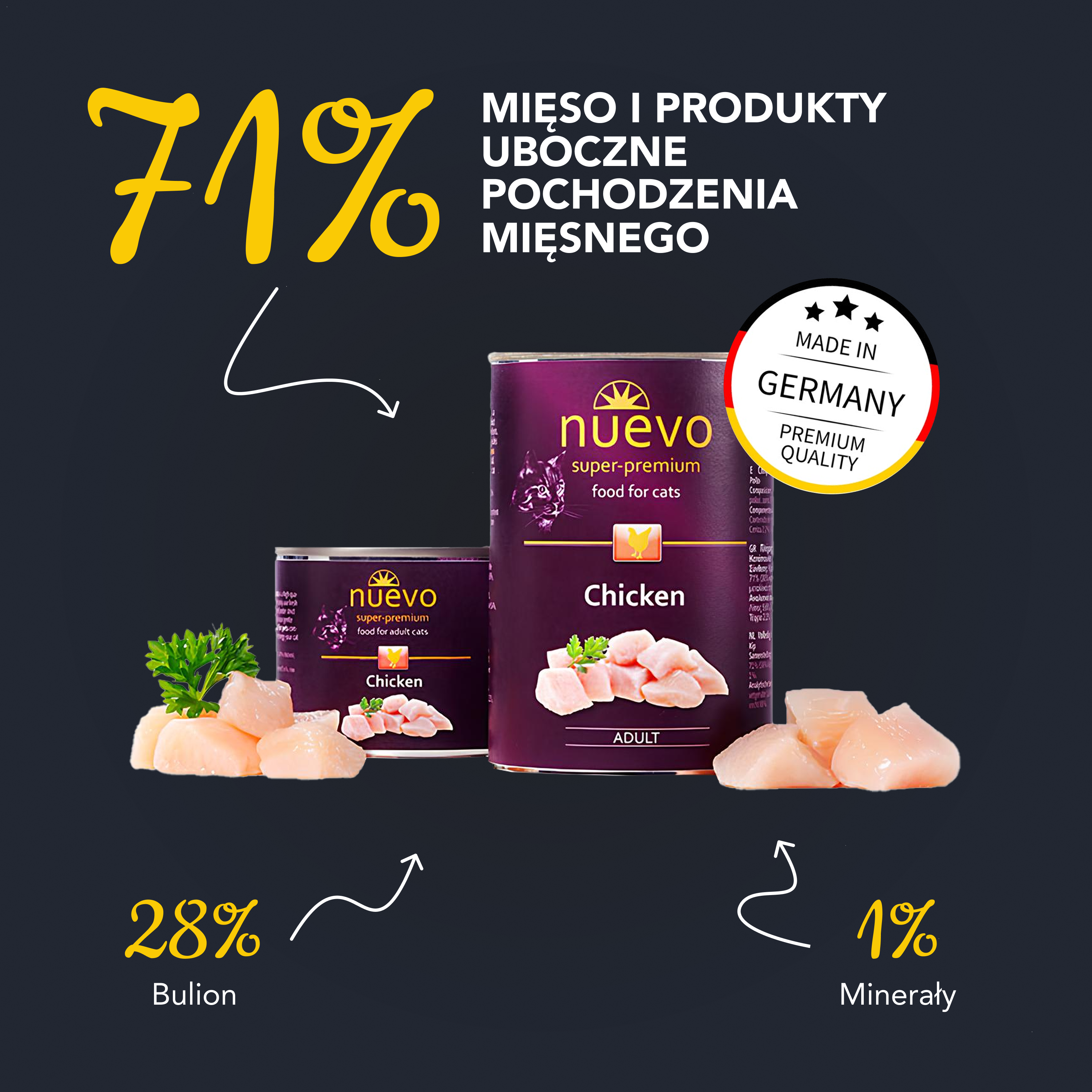 nuevo Kot puszka Kurczak | Dorosły | 400g