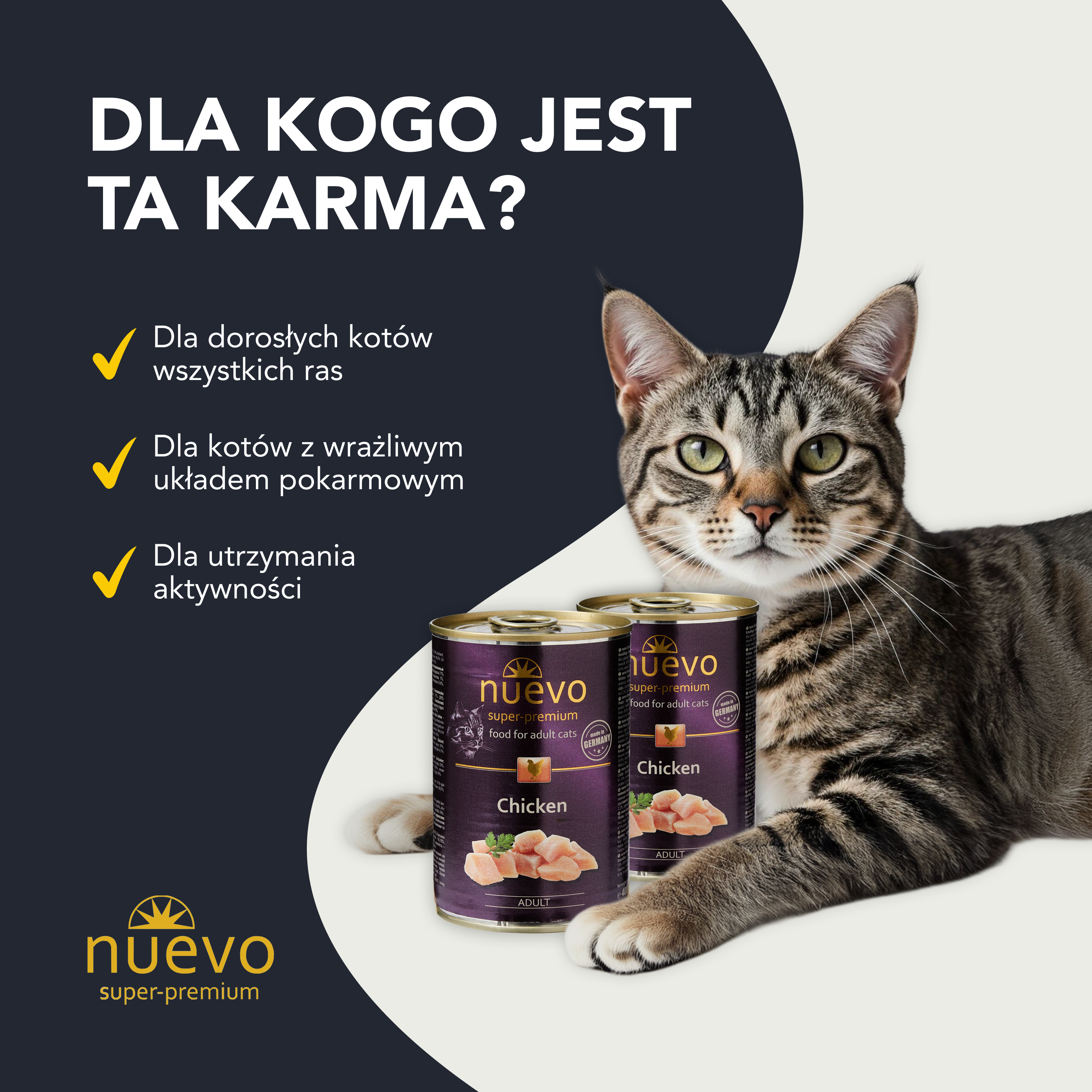 nuevo Kot puszka Kurczak | Dorosły | 400g