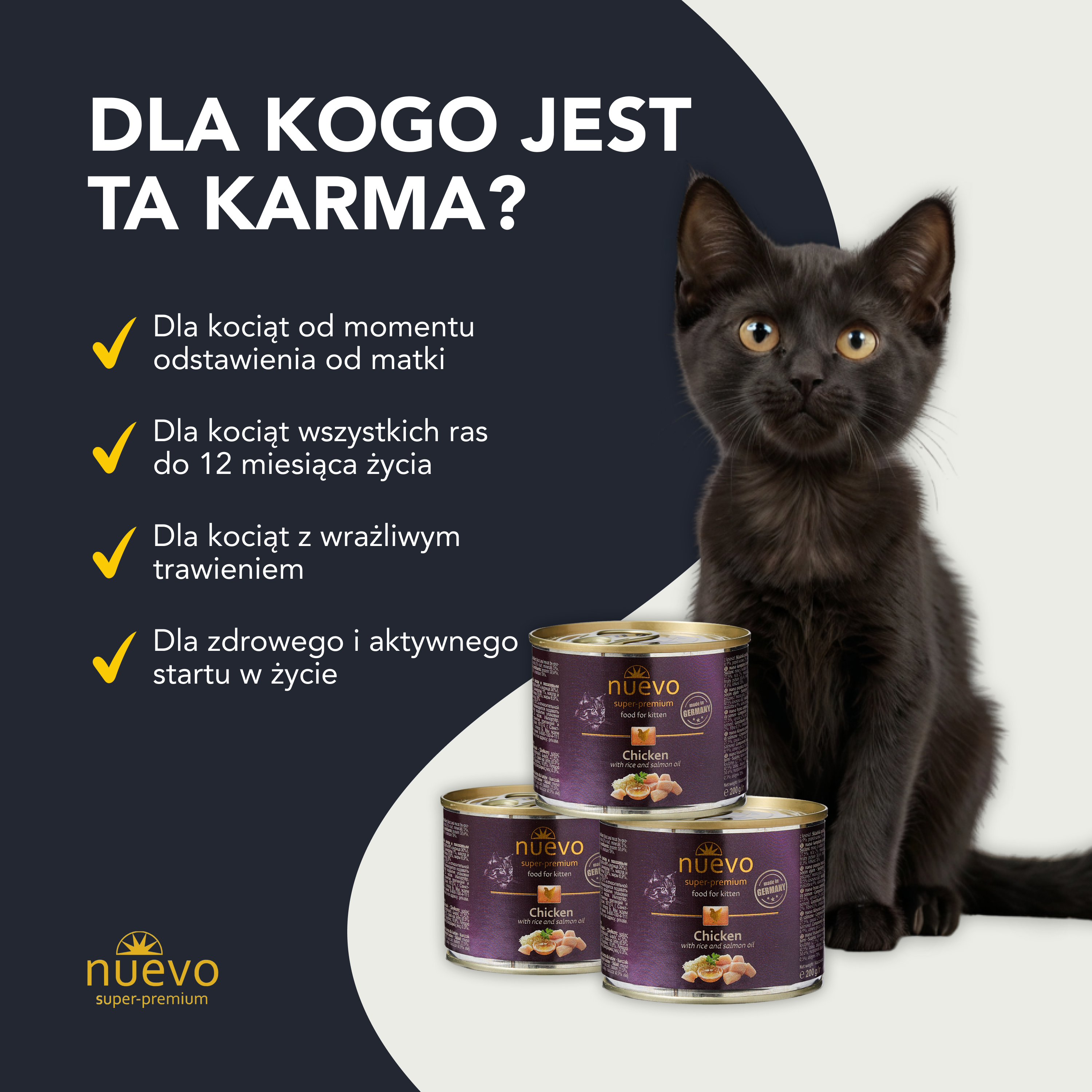 nuevo Kociak puszka Kurczak Ryż | Kitten | 200g