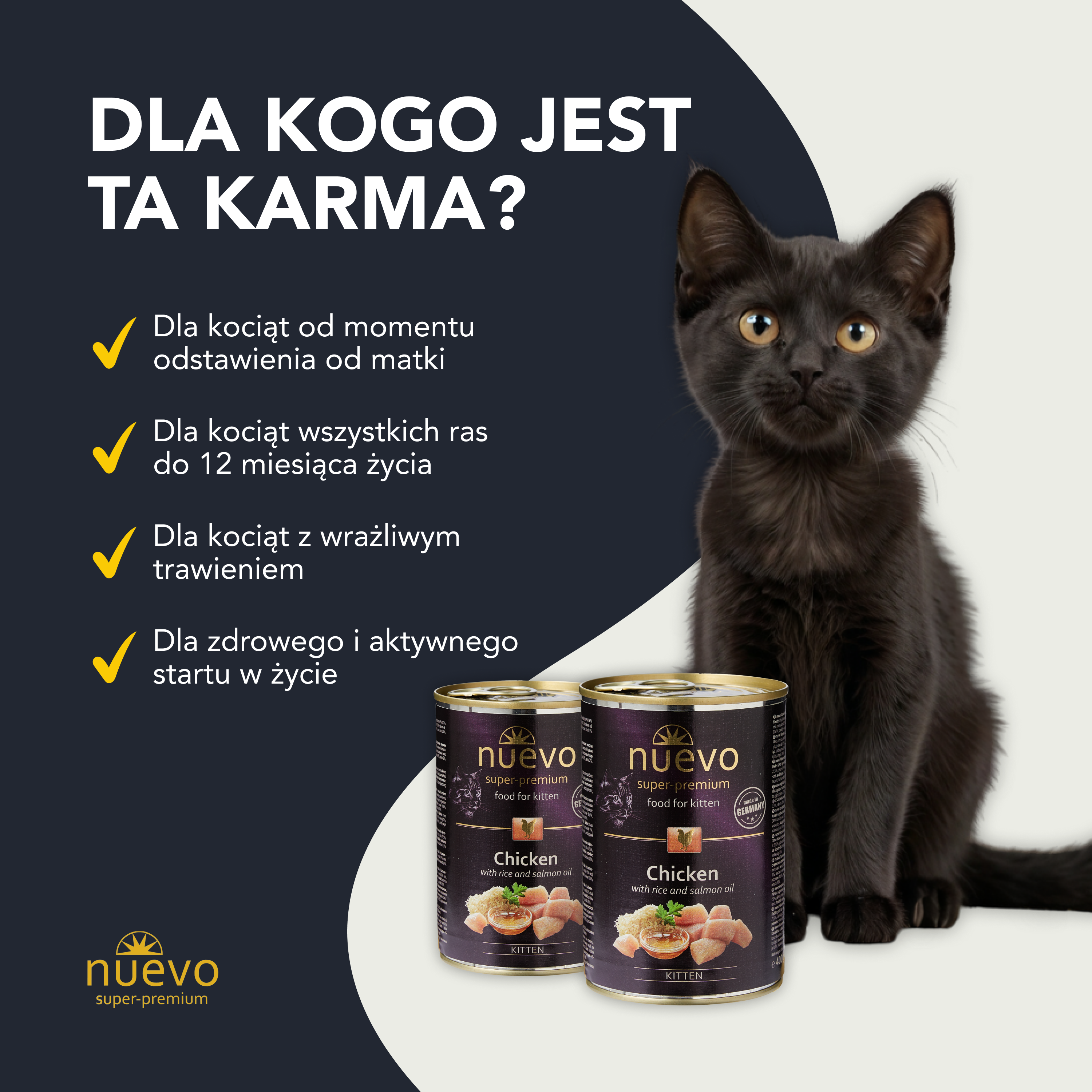 nuevo Kociak puszka Kurczak Ryż | Kitten | 400g