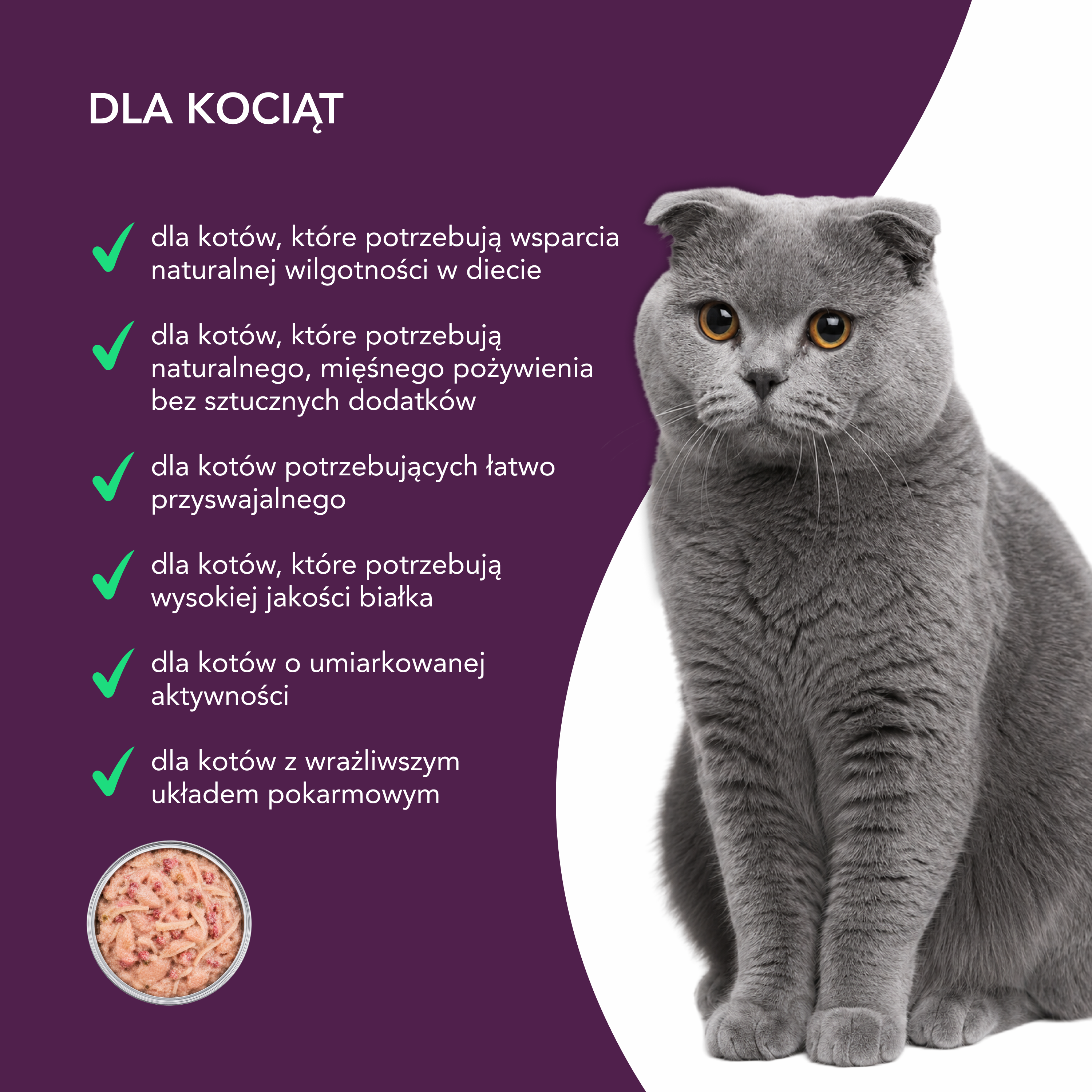 nuevo Kociak filet Kurczak Wołowina | 85g
