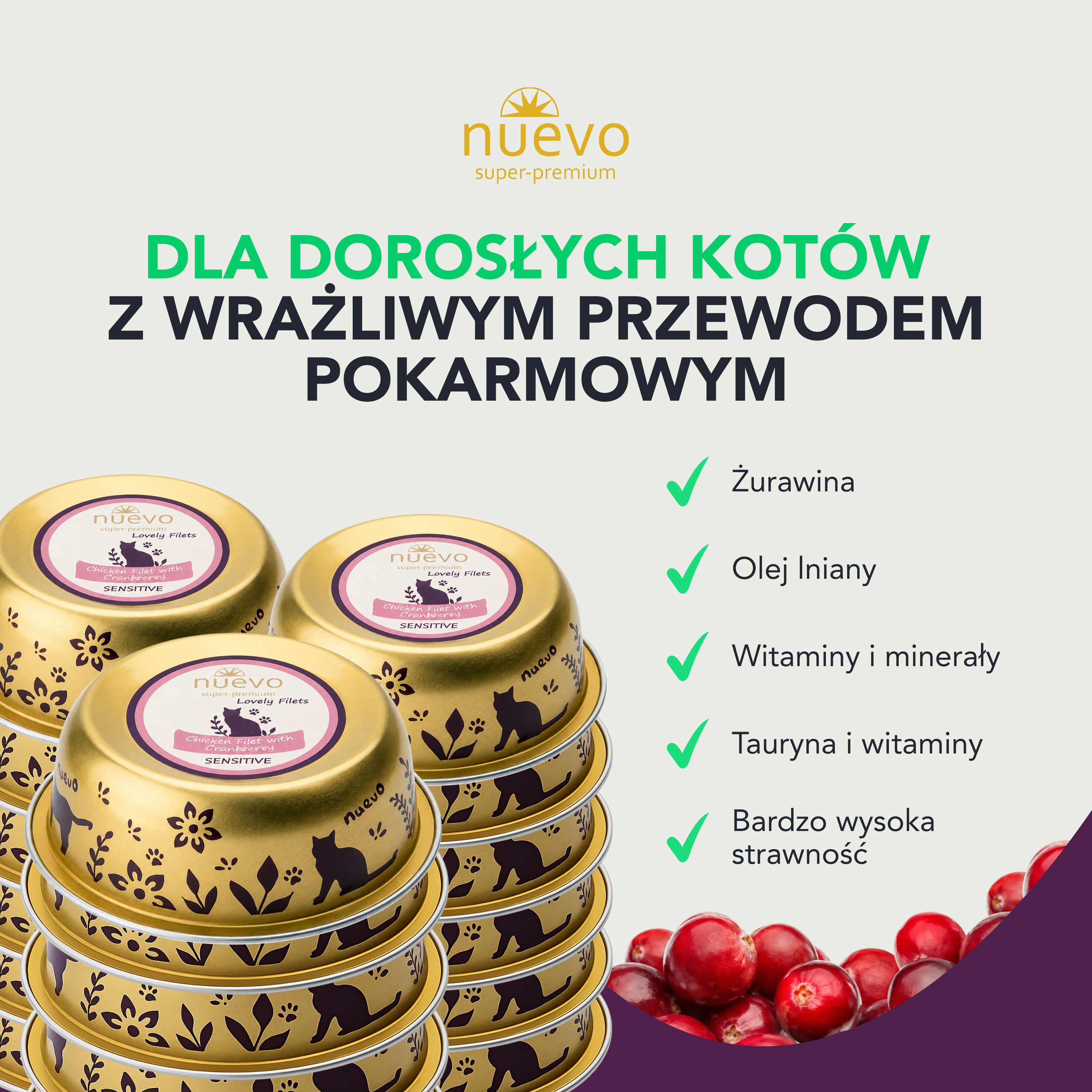 nuevo Kot filet Kurczak | Sensitive | 85g