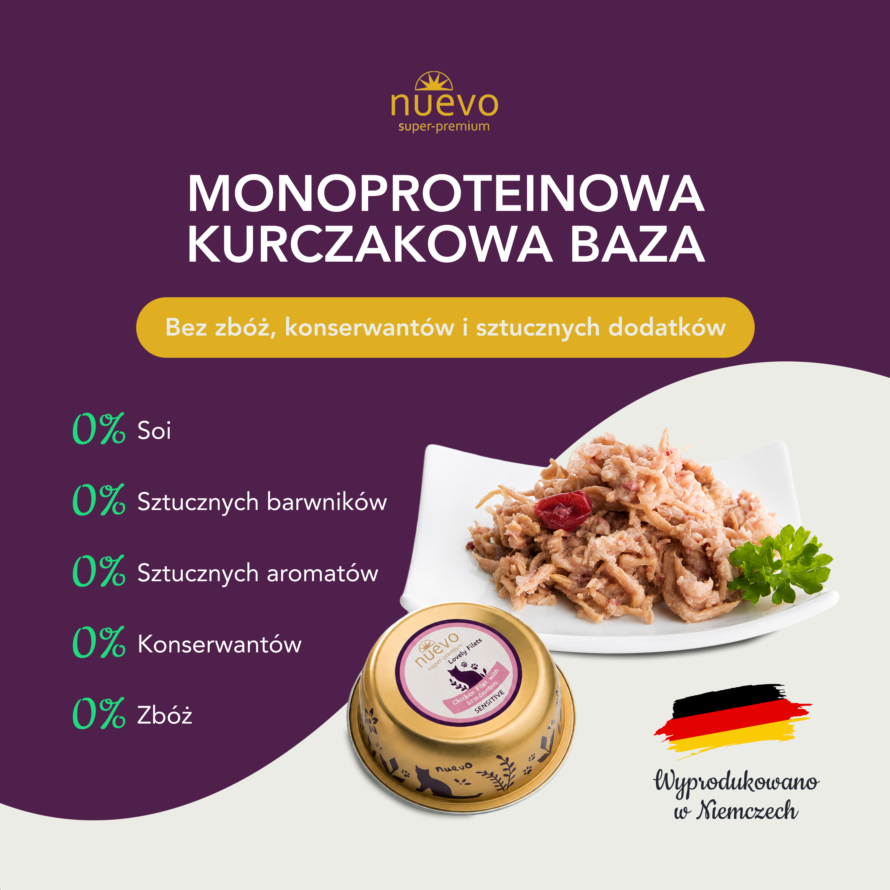 nuevo Kot filet Kurczak | Sensitive | 85g