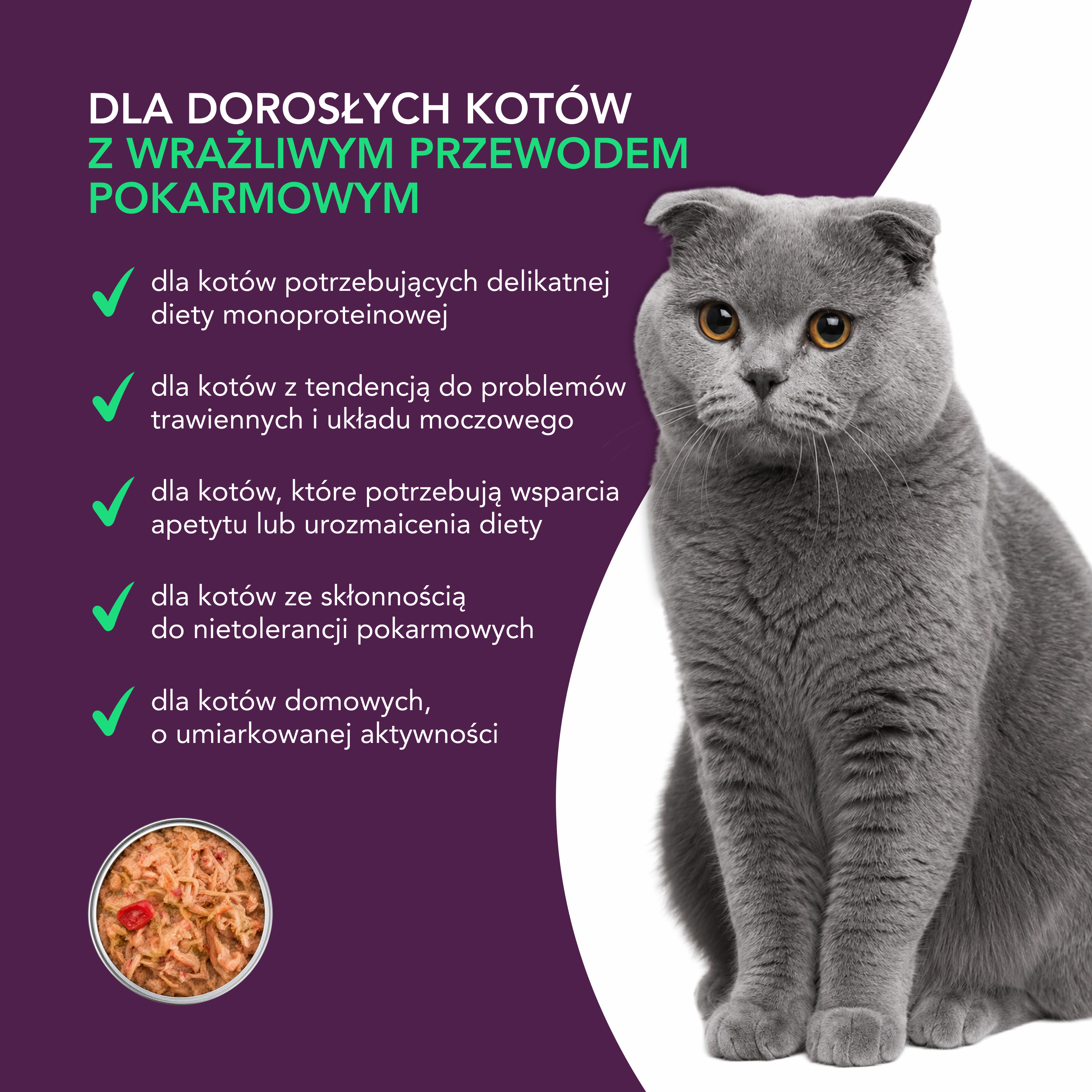 nuevo Kot filet Kurczak | Sensitive | 85g