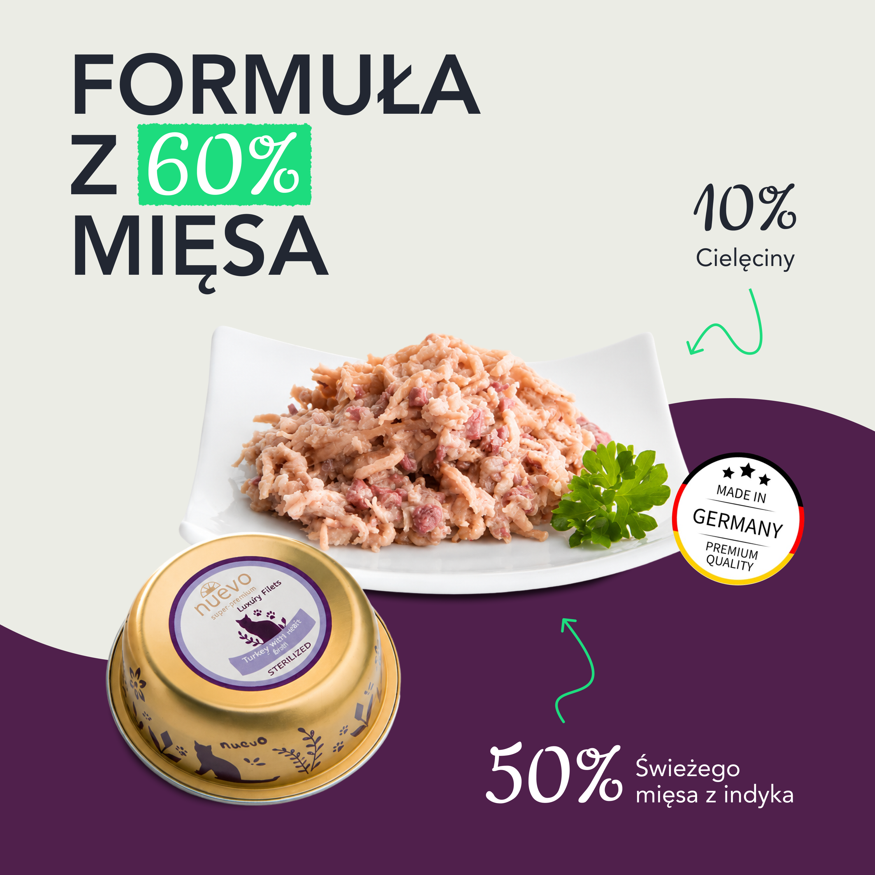 nuevo Kot filet Indyk | Sterylized | 85g