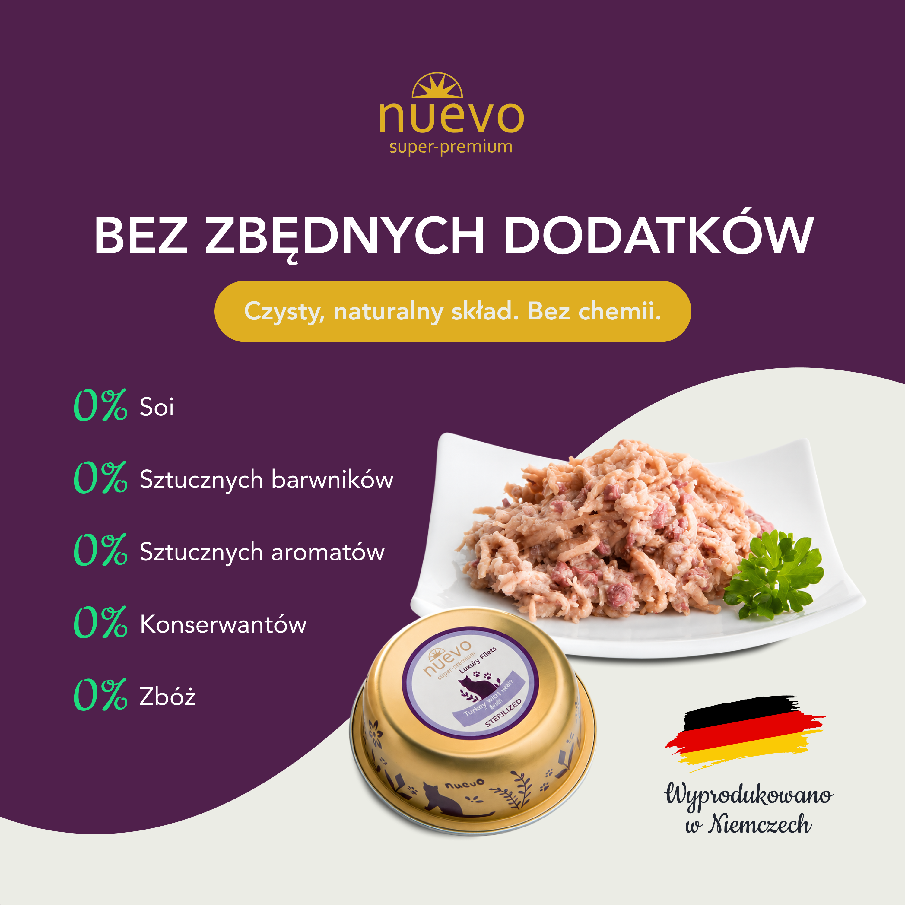 nuevo Kot filet Indyk | Sterylized | 85g