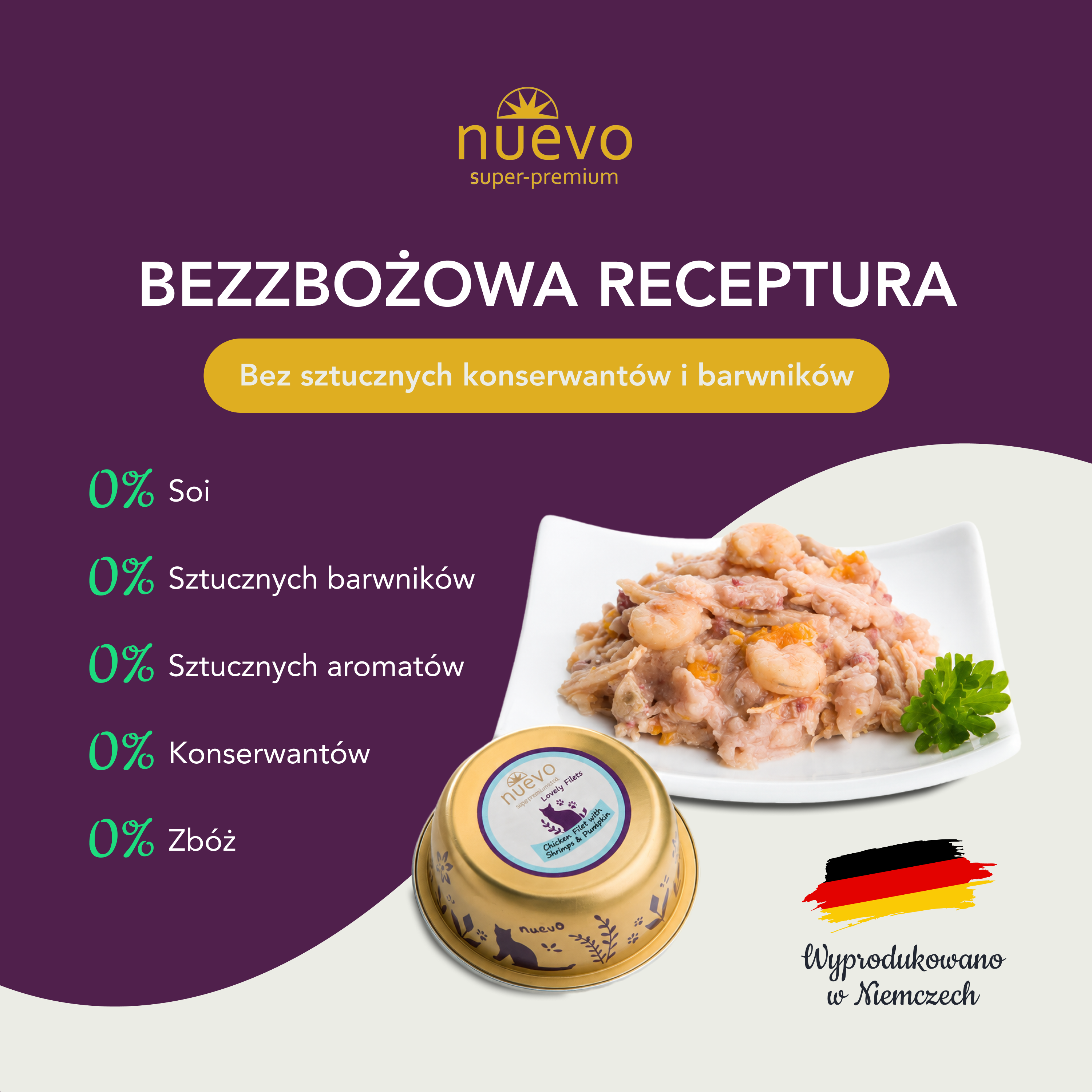 nuevo Kot filet Kurczak Krewetki | 85g