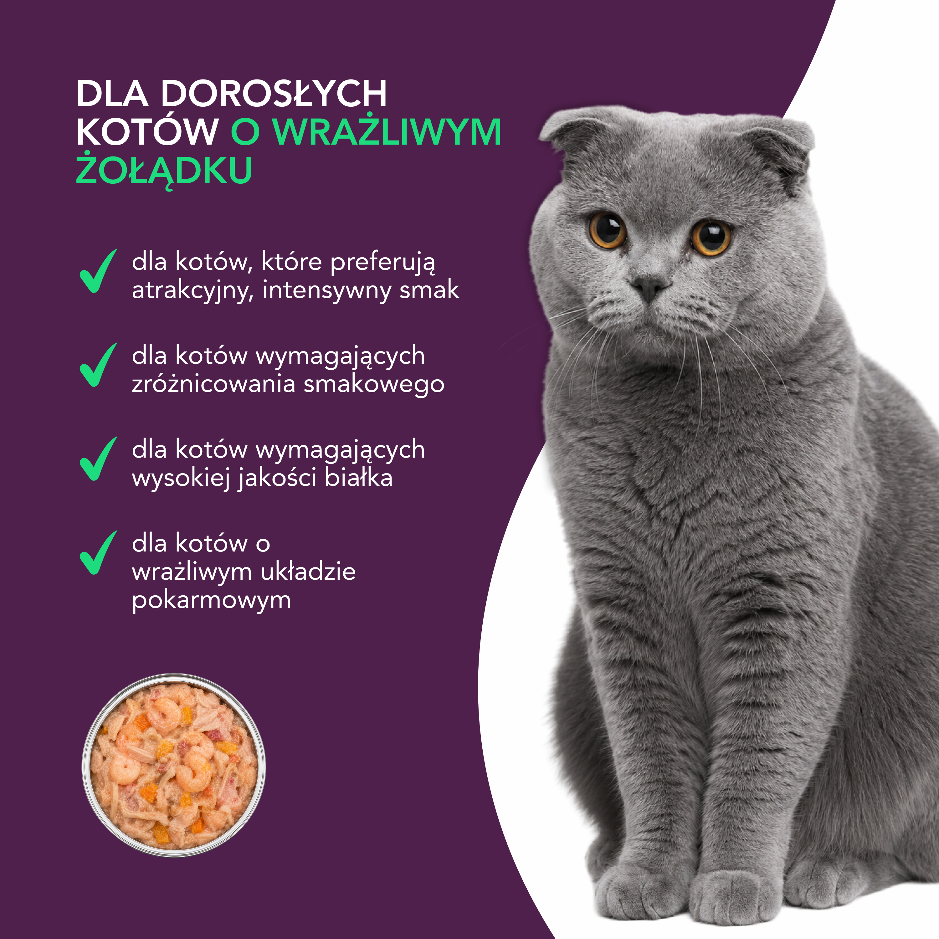 nuevo Kot filet Kurczak Krewetki | 85g