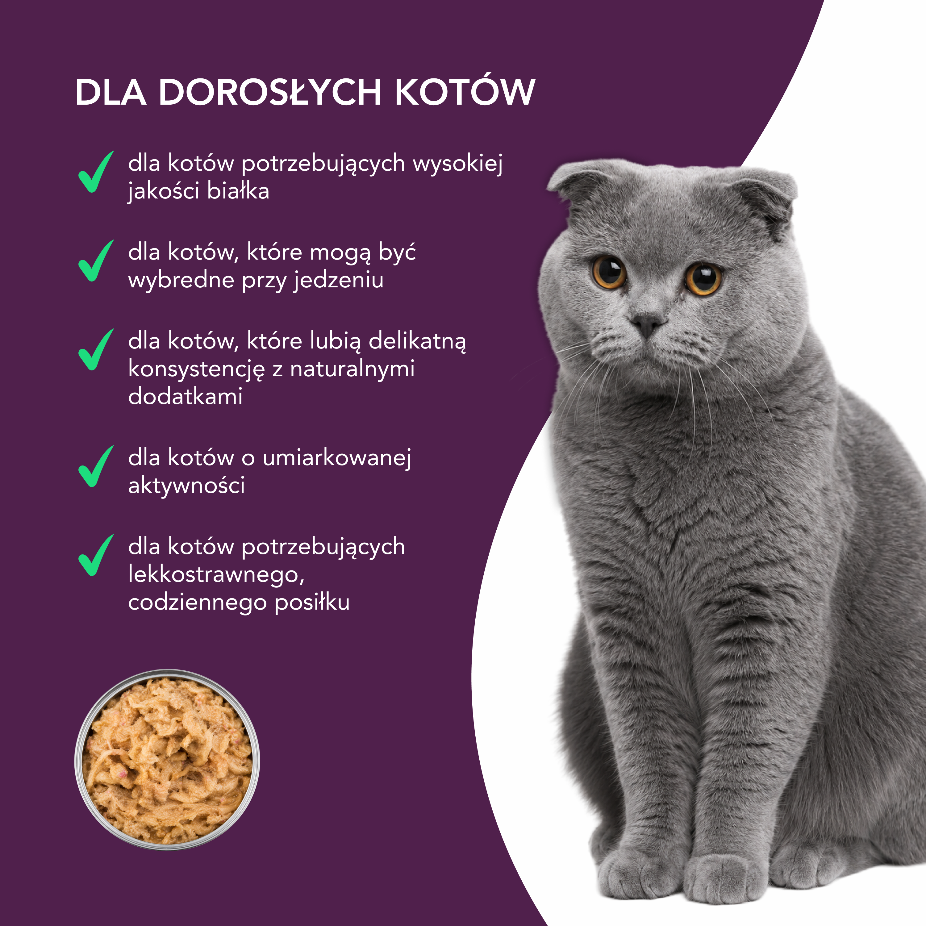nuevo Kot filet Indyk Tunczyk Kocimiętka | 85g