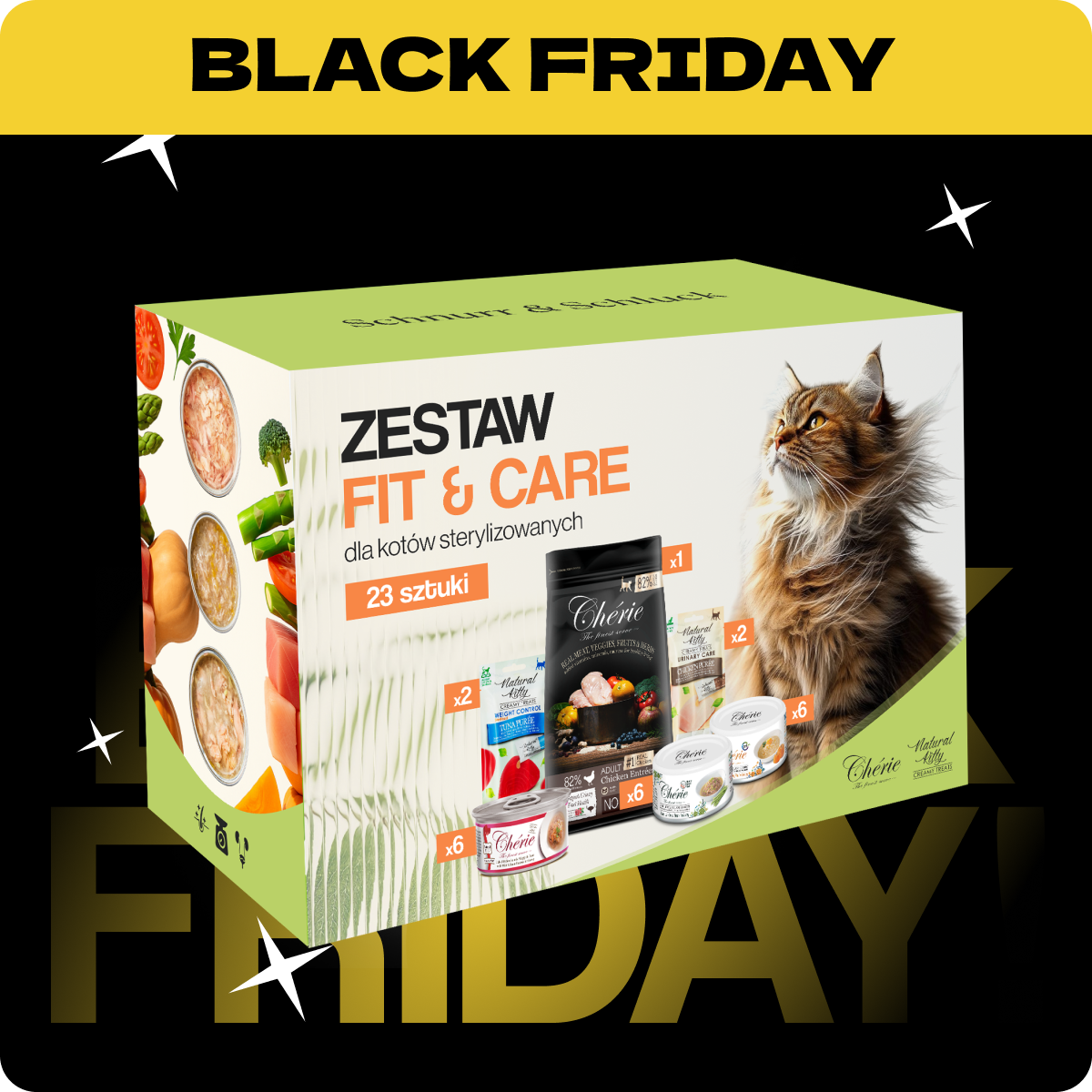 Chérie Zestaw Fit & Care | dla Kotów Sterylizowanych
