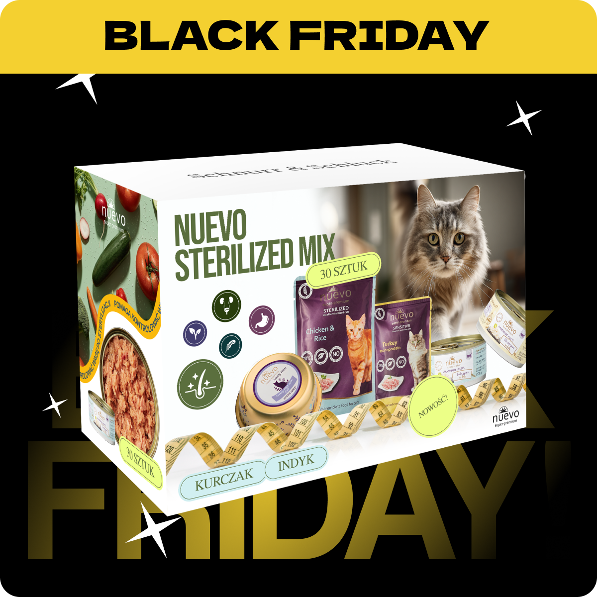 Nuevo Sterilized Mix | dla kotów sterylizowanych