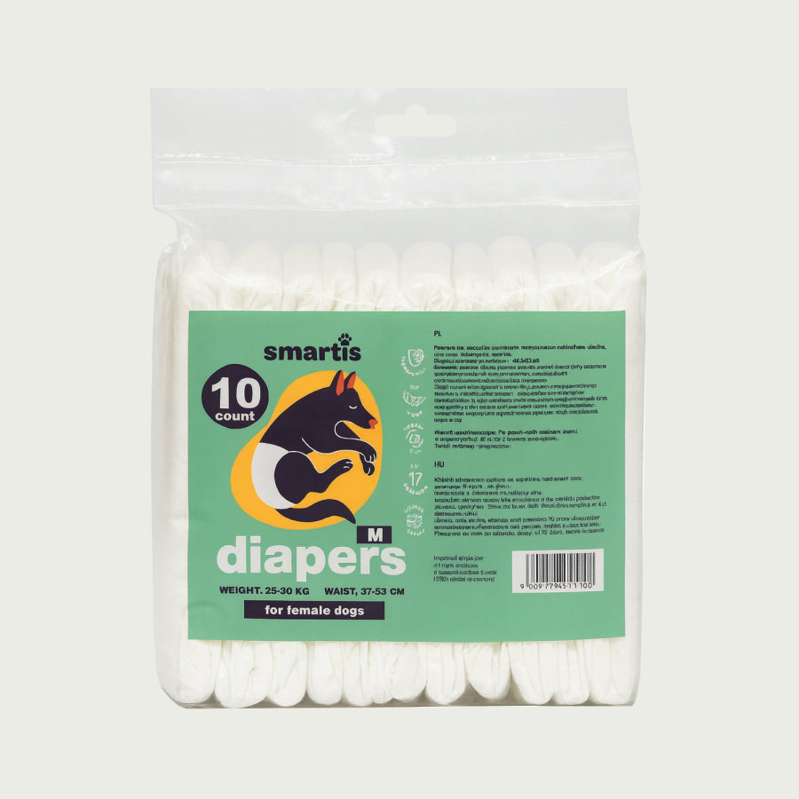 Smartis Pielucha dla Suczek M | 37x53 cm | 10 szt