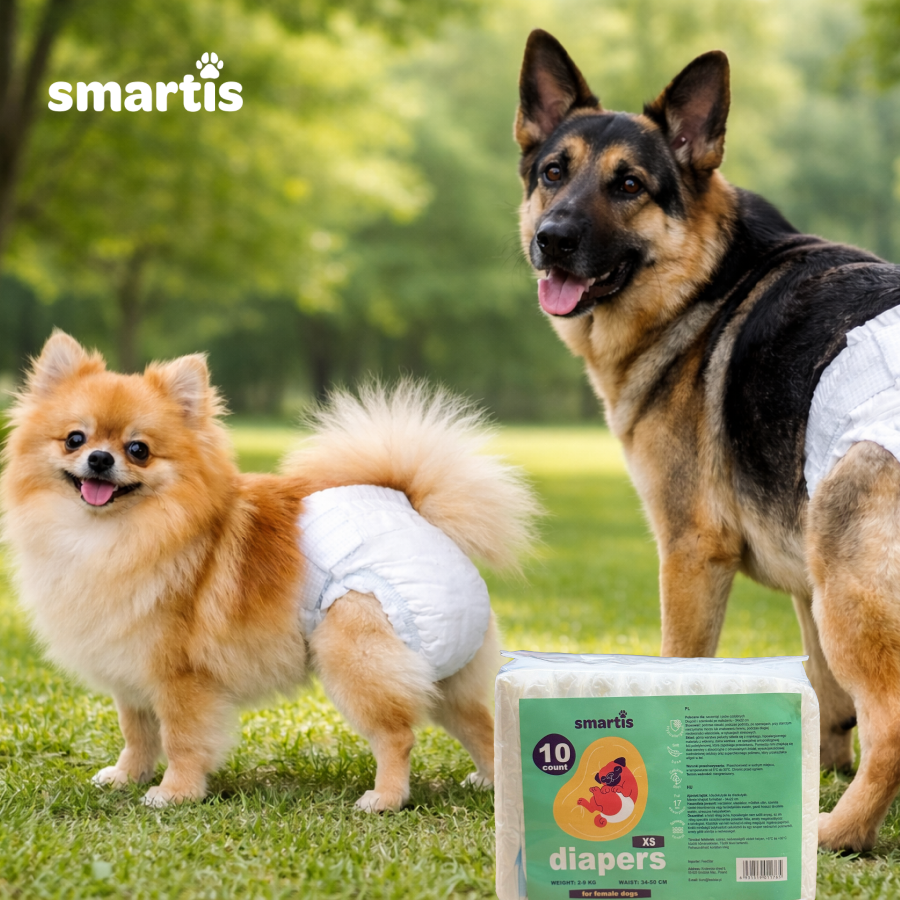 Smartis Pielucha dla Suczek M | 37x53 cm | 10 szt