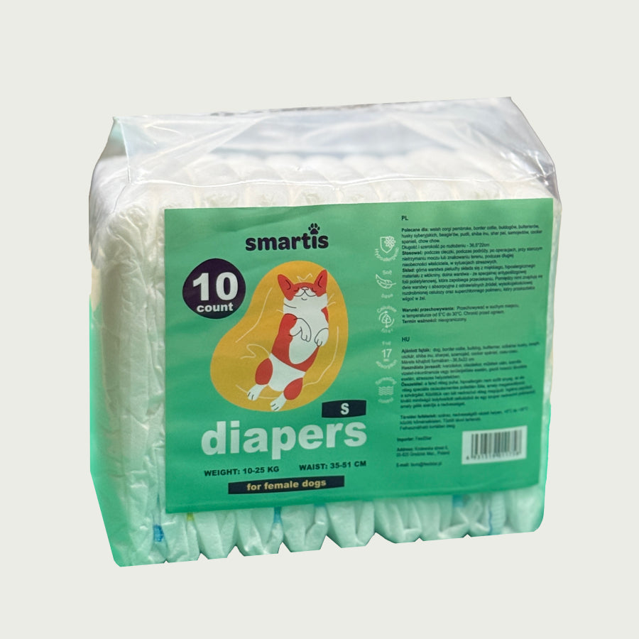Smartis Pielucha dla Suczek S | Pies 5-8 kg | 10 szt