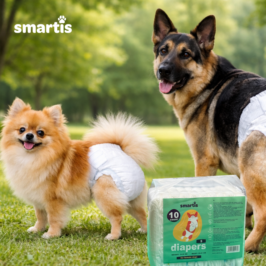 Smartis Pielucha dla Suczek S | Pies 5-8 kg | 10 szt