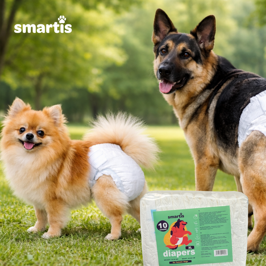 Smartis Pieluchy dla Suczek XL | 30-50 kg | 10 szt